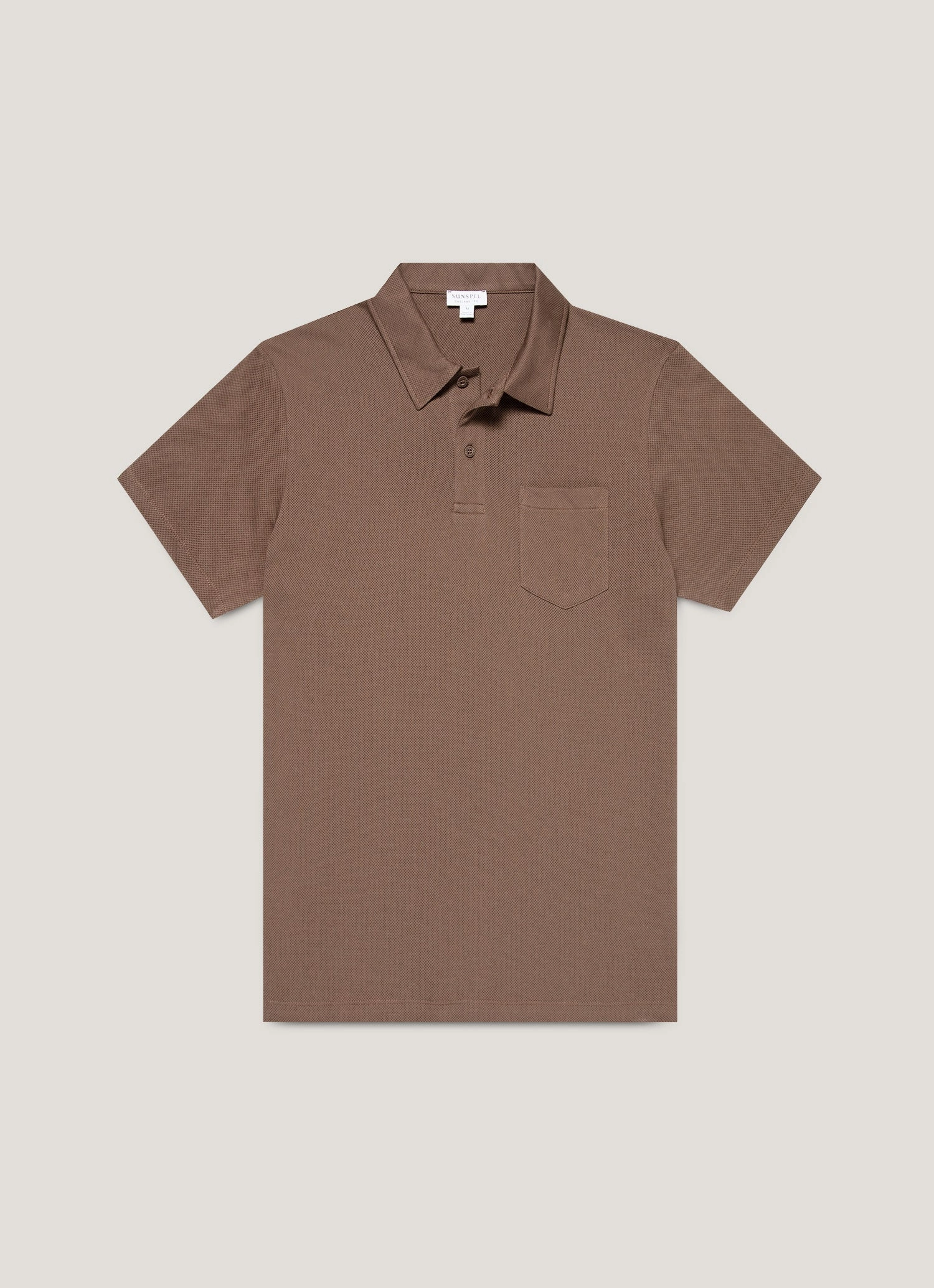Versatile Wardrobe Premium Fit Men's Riviera Polo Shirt in Bark