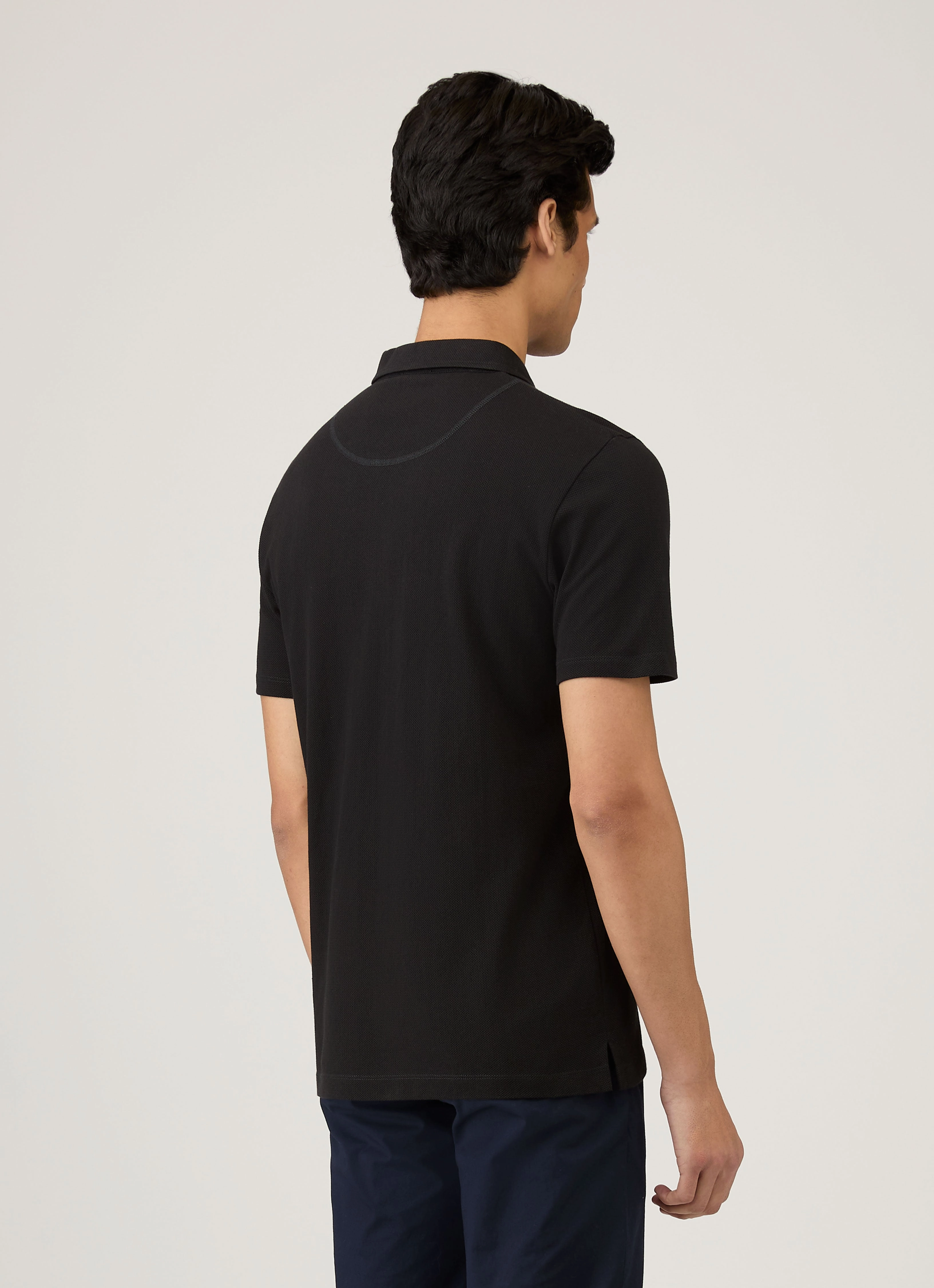 Preppy Vibe Urban Explorer Men's Riviera Polo Shirt in Black