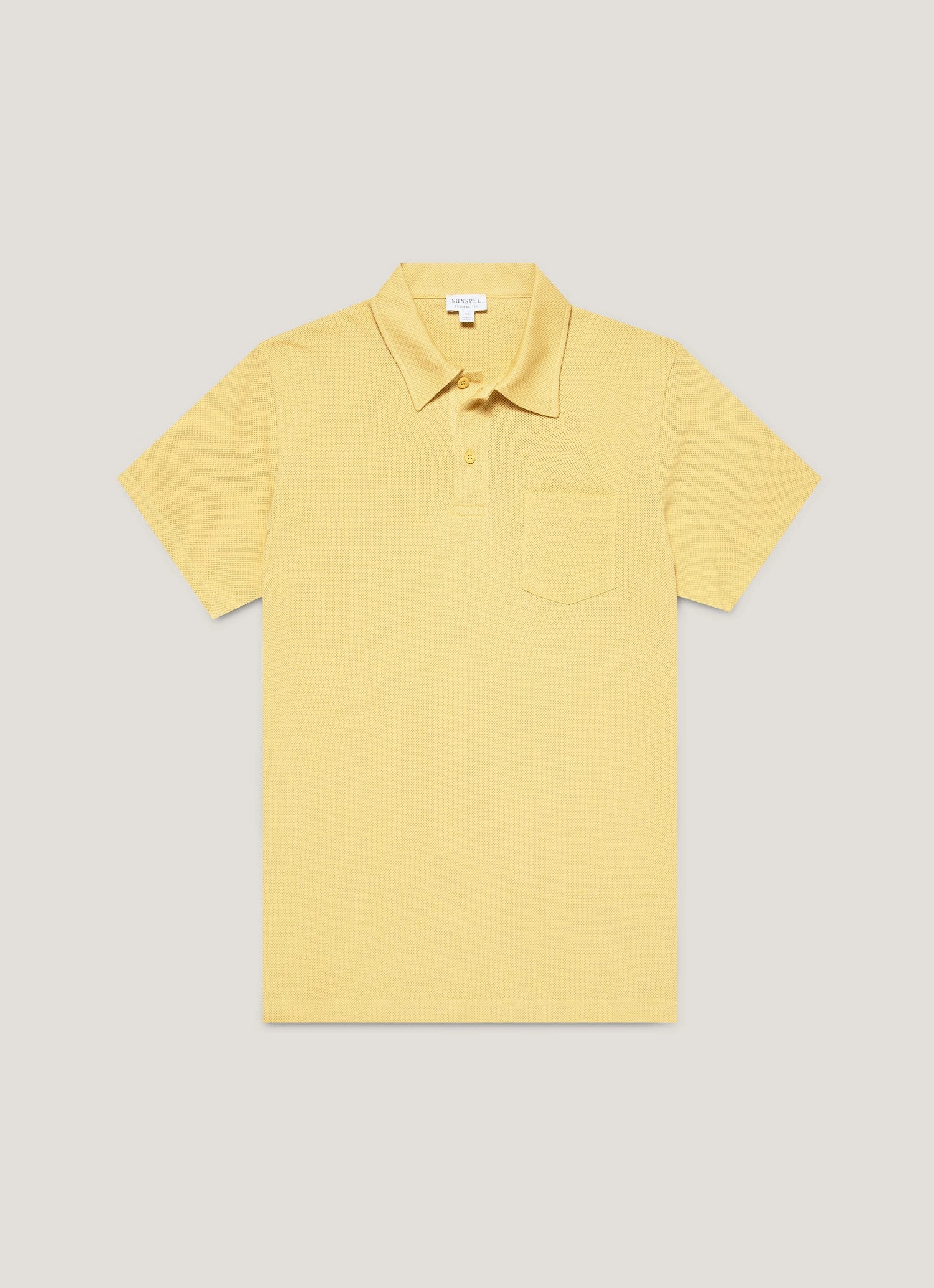 Chill Layers Men's Riviera Polo Shirt in Dusty Yellow