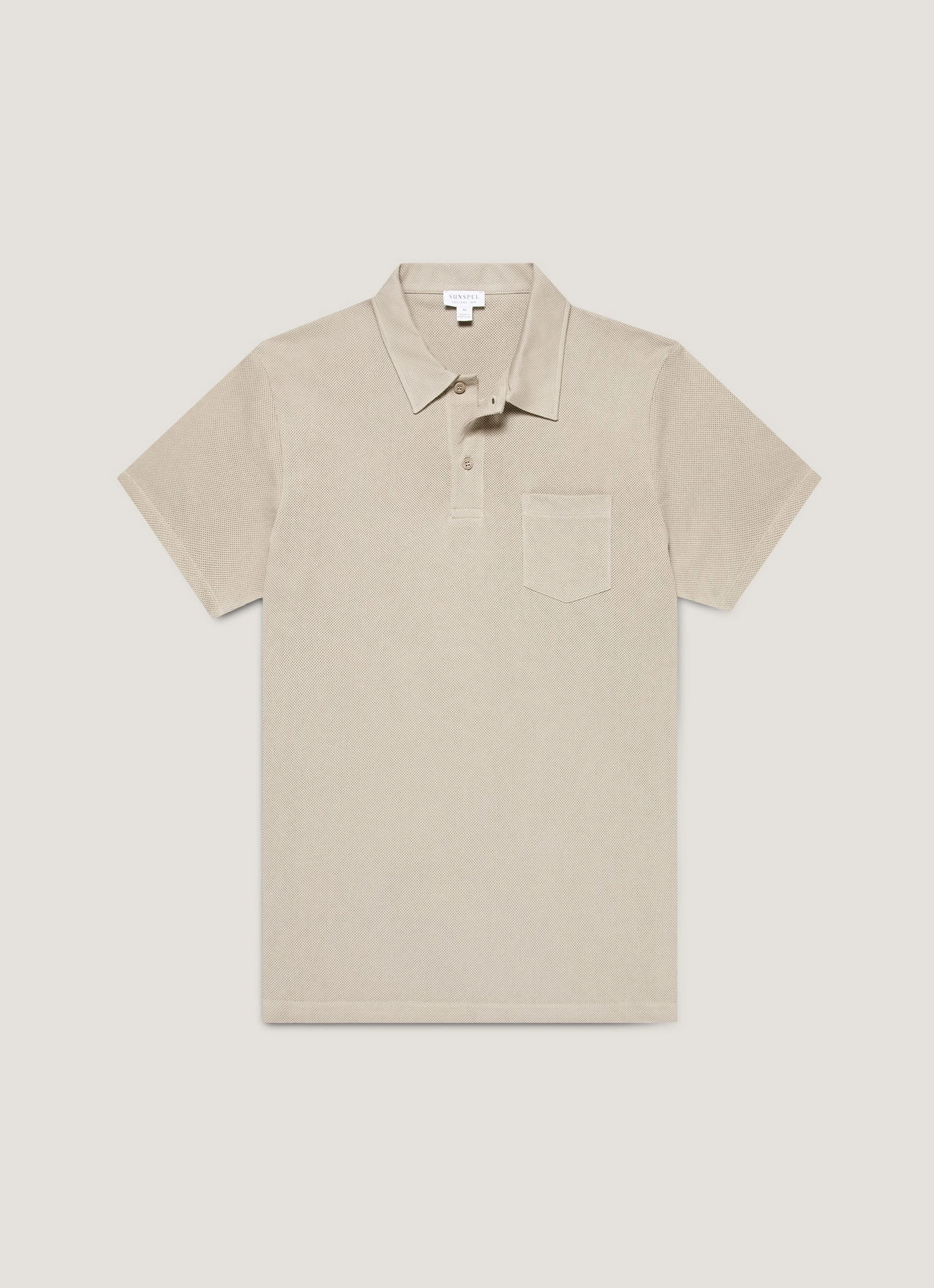 SoftTouch Collar Lining Chic Comfort Men's Riviera Polo Shirt in Fog