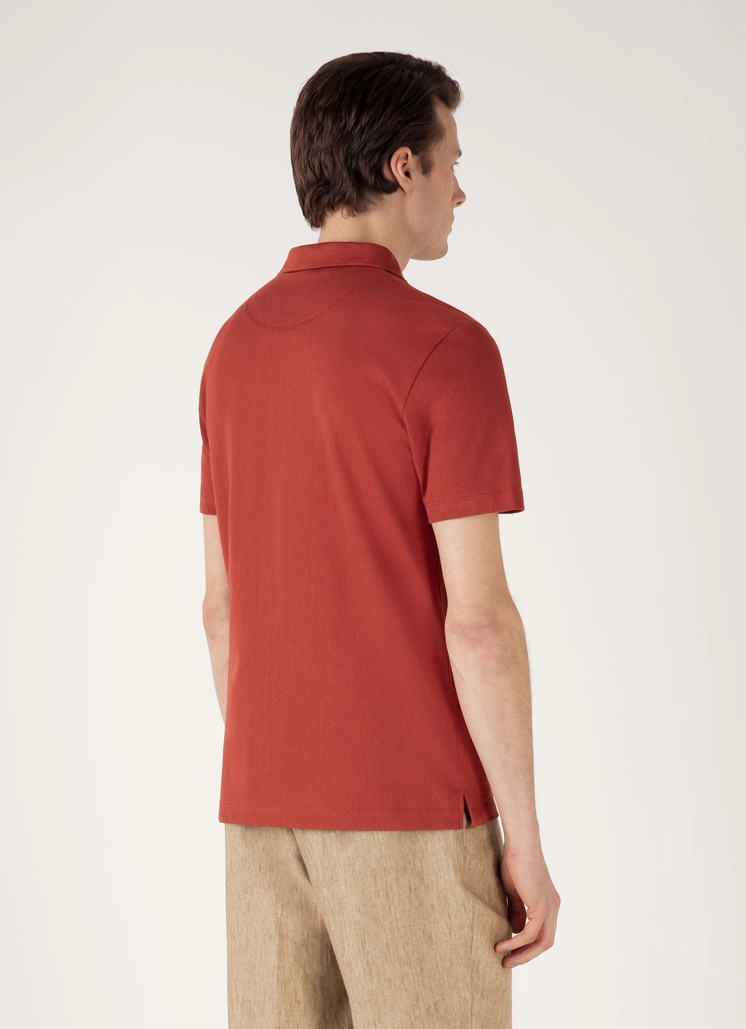 Men's Riviera Polo Shirt in Garnet Red Dressy Casual