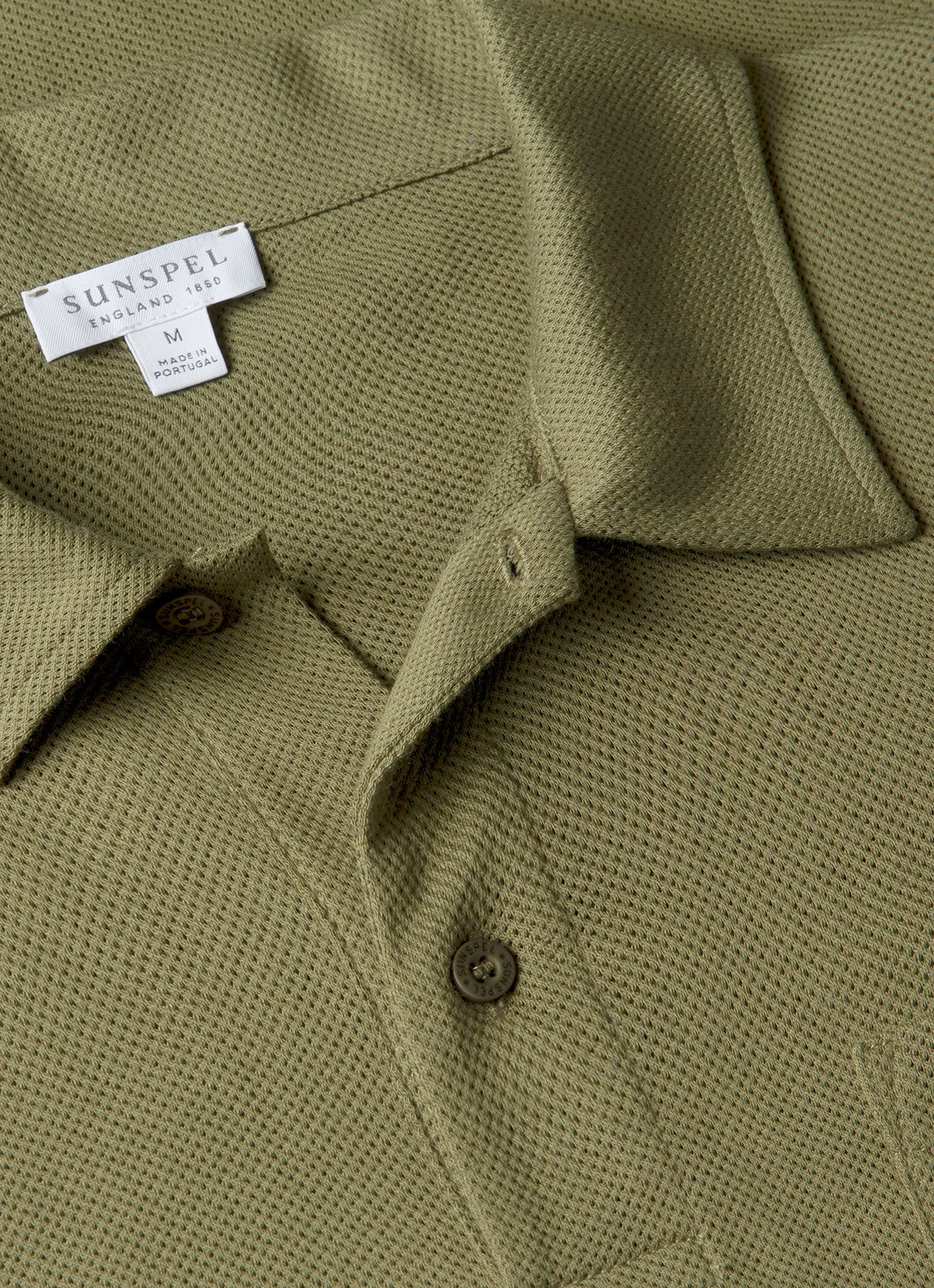 Men's Riviera Polo Shirt in Sea Moss Modern Fashion