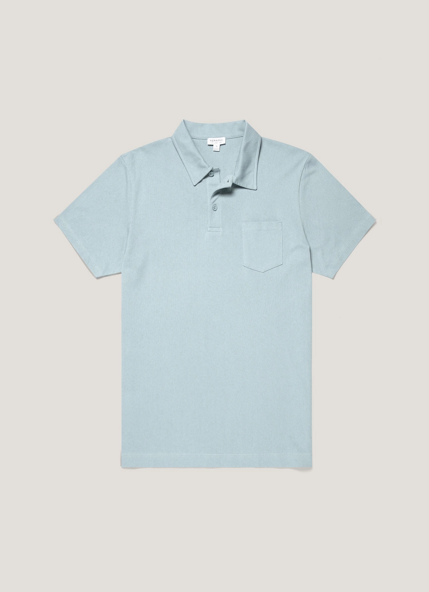 Moisture control Stylish Layer Men's Riviera Polo Shirt in Sky Blue