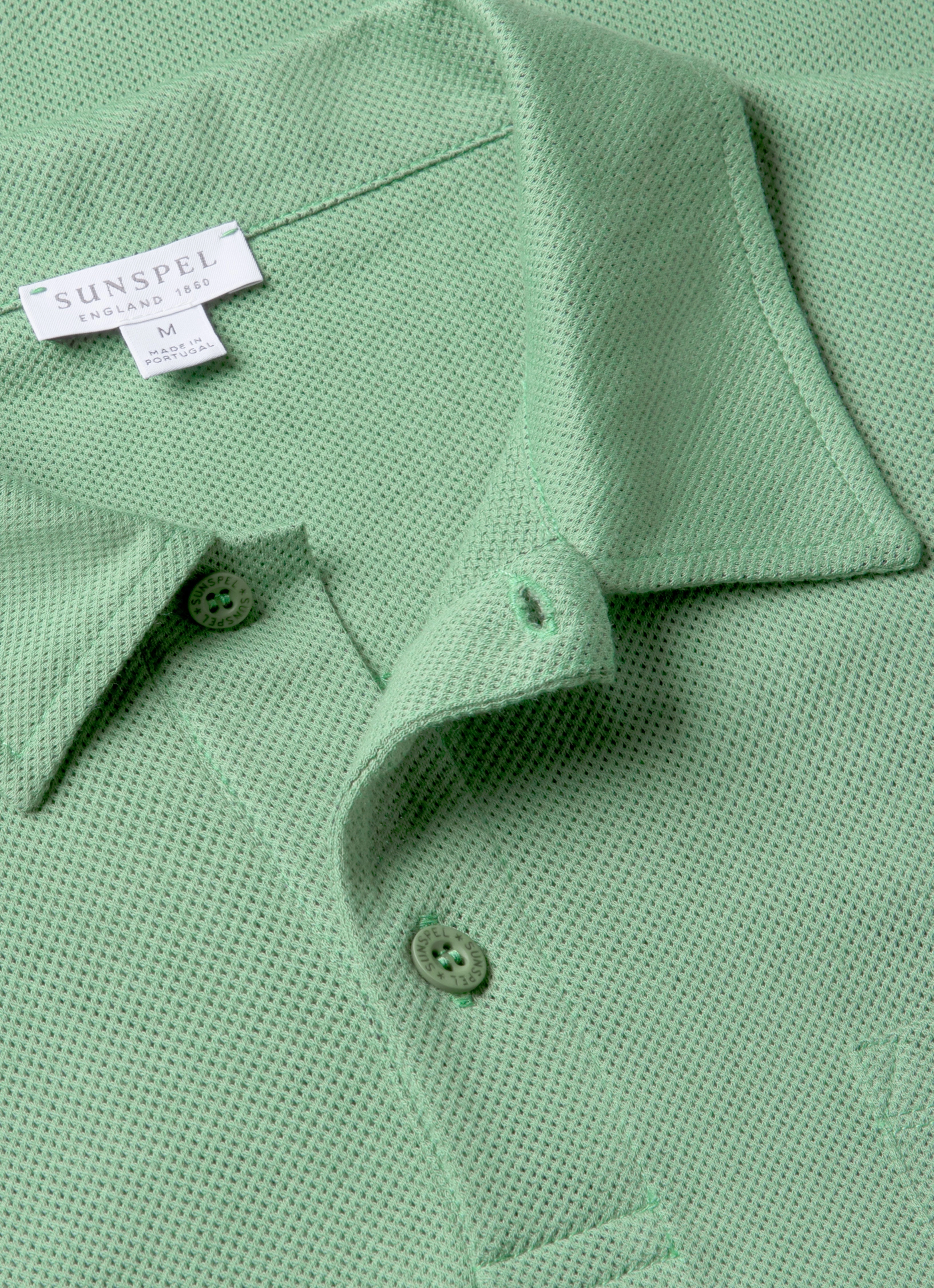 Men's Riviera Polo Shirt in Thyme Weekend Layer