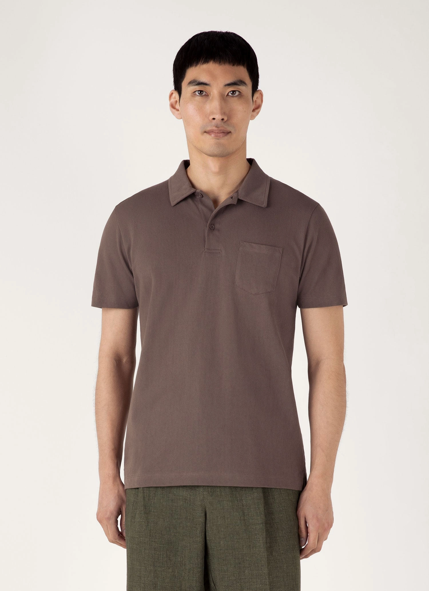 Performance Polo Men's Riviera Polo Shirt in Walnut