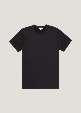 Men's Riviera T-shirt in Black Dressy - sophisticated Multi Purpose Wear Men's Riviera T-shirt in Black