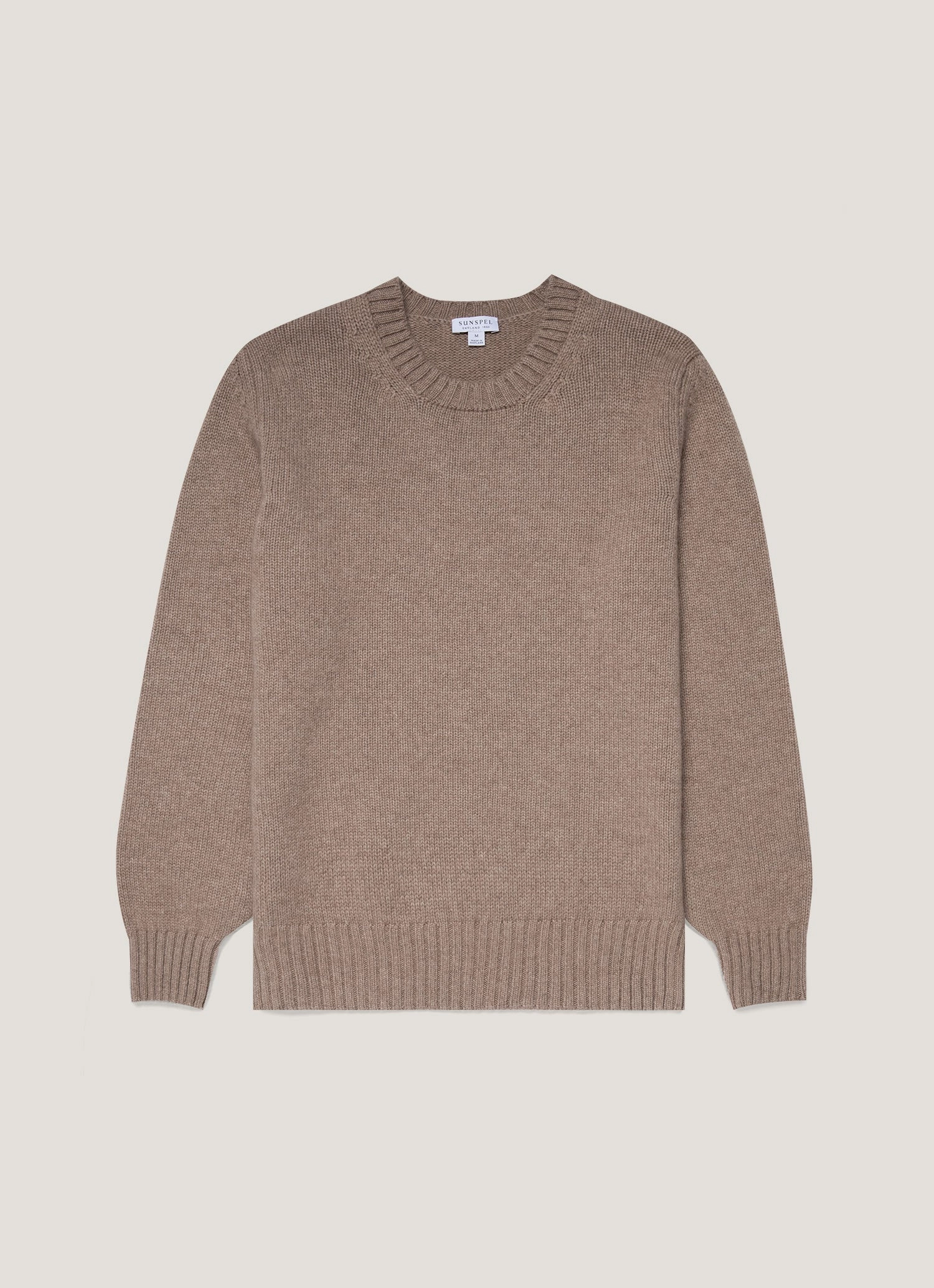 Soft Piece Men's Roxburgh Cashmere Jumper in Natural Brown