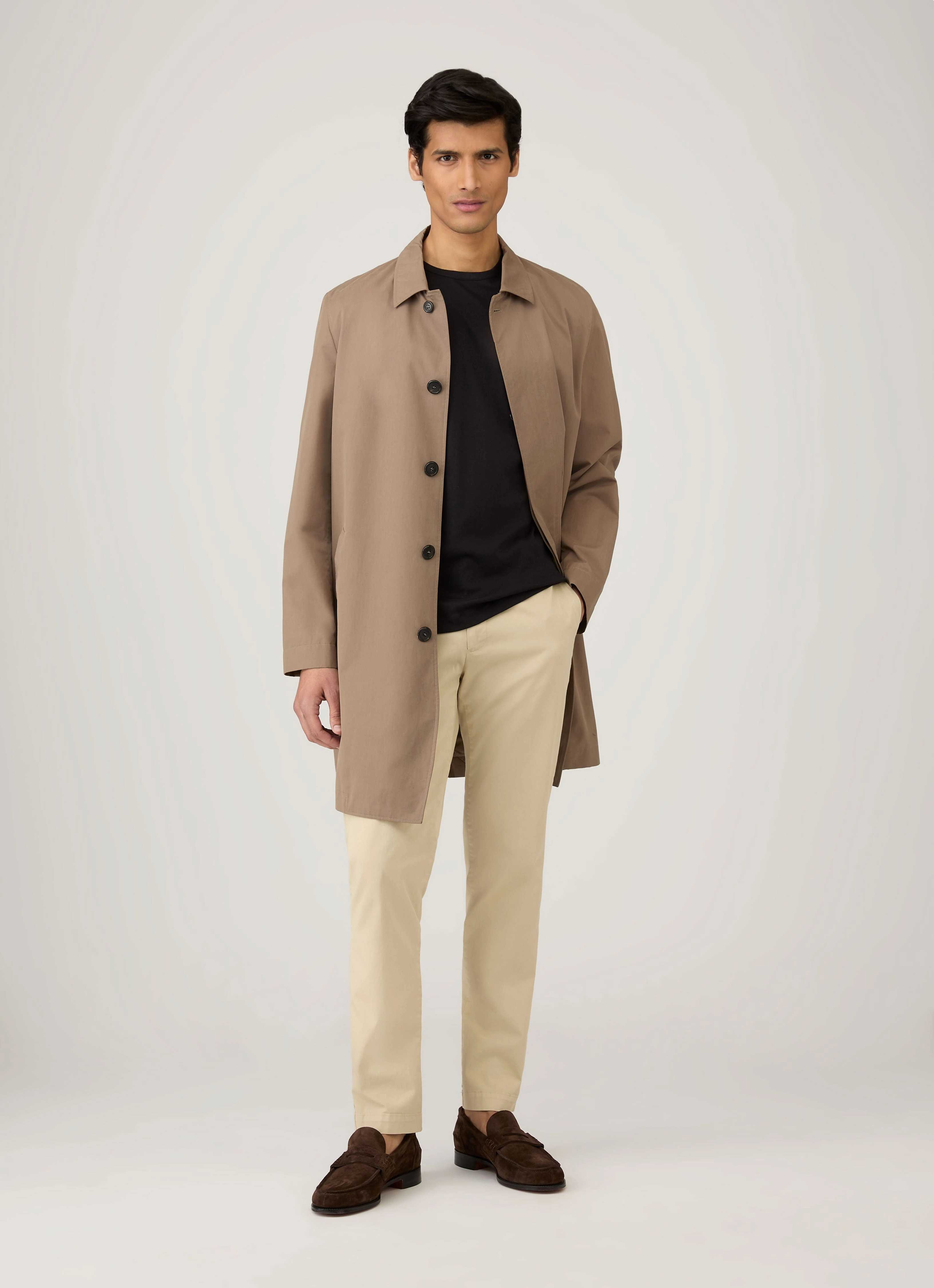 Vibrant Prints Spring Wear Men's Sea Island Cotton T-shirt in Black