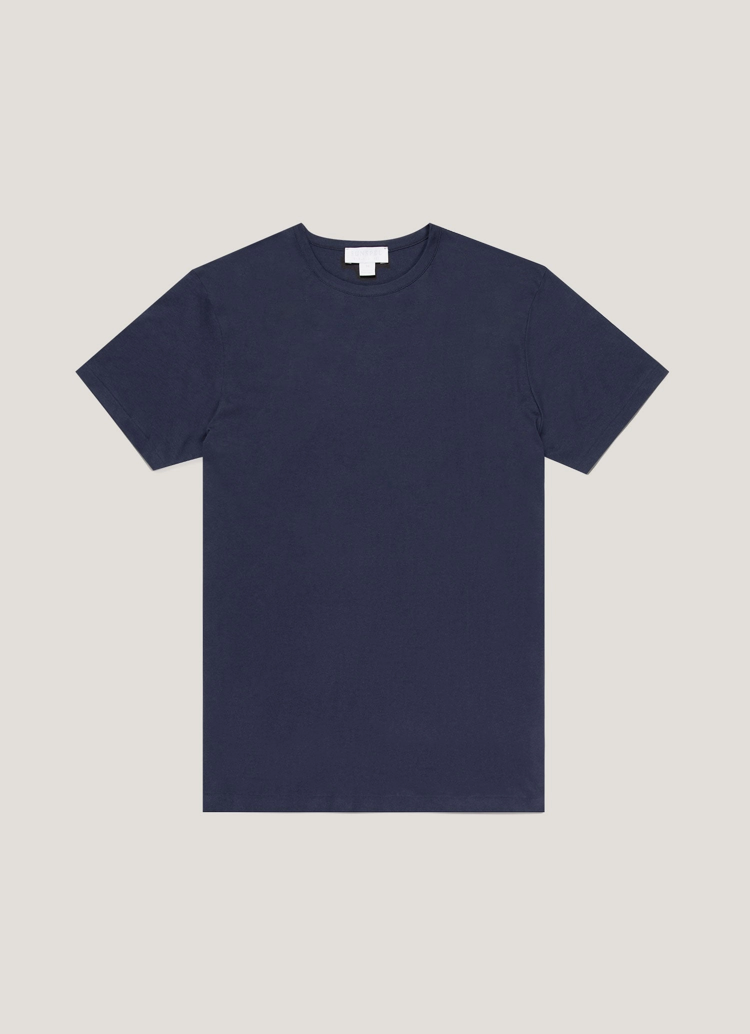 Organic Cotton Blend Men's Sea Island Cotton T-shirt in Navy