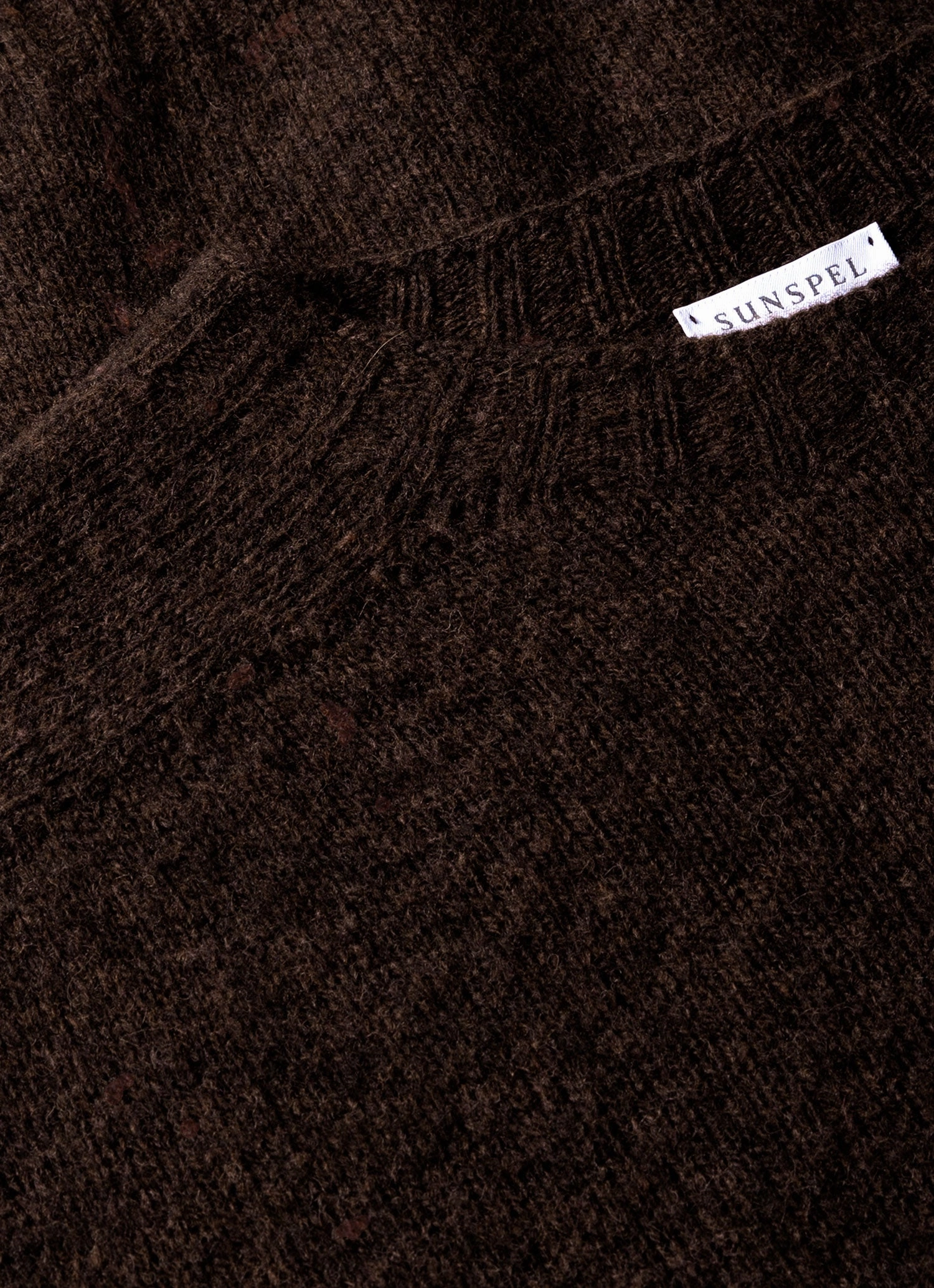 AntiPilling Technology Men's Shetland Crew Neck Jumper in Dark Green Melange