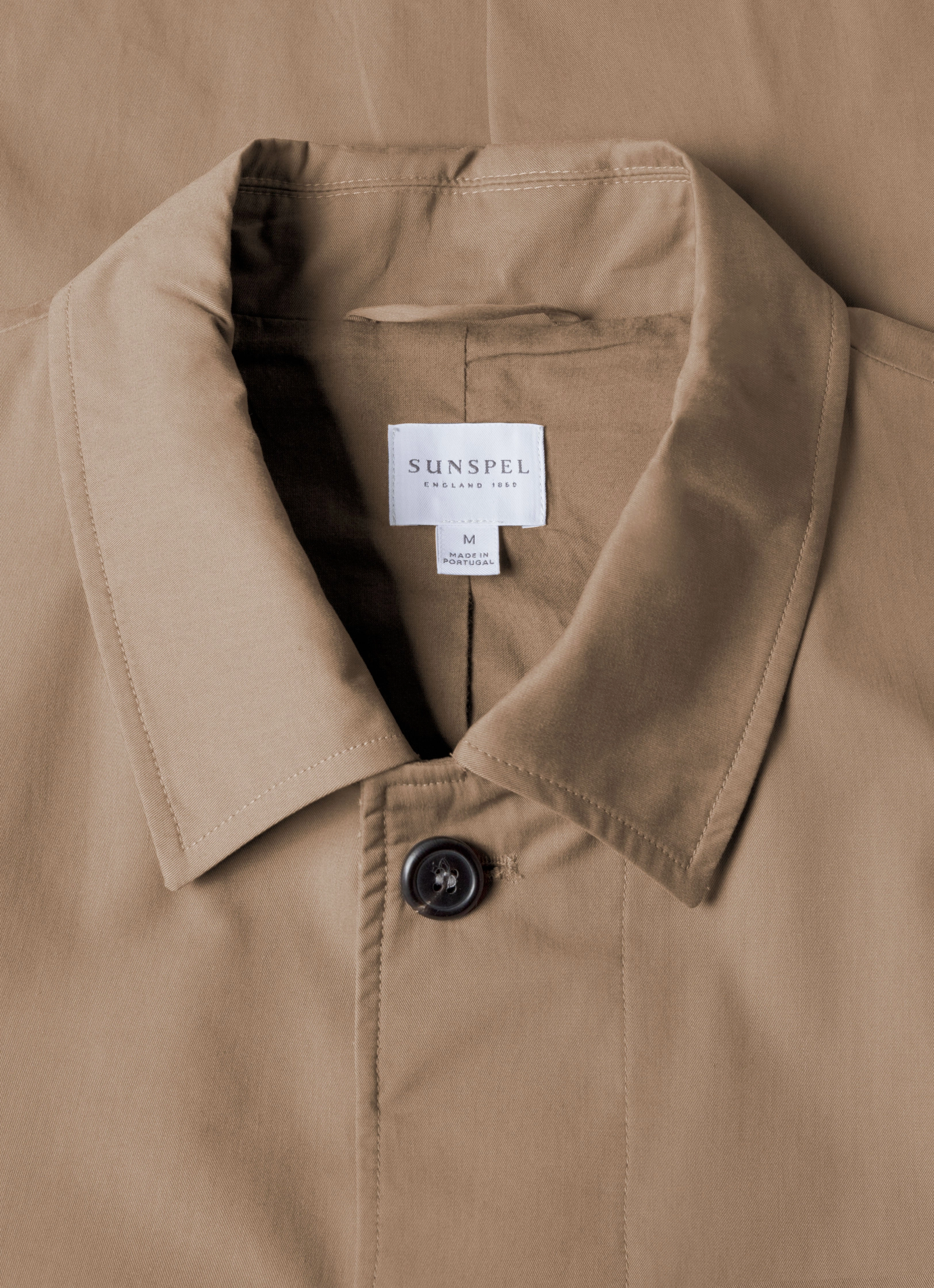 Influence Men's Showerproof Cotton Mac in Dark Stone