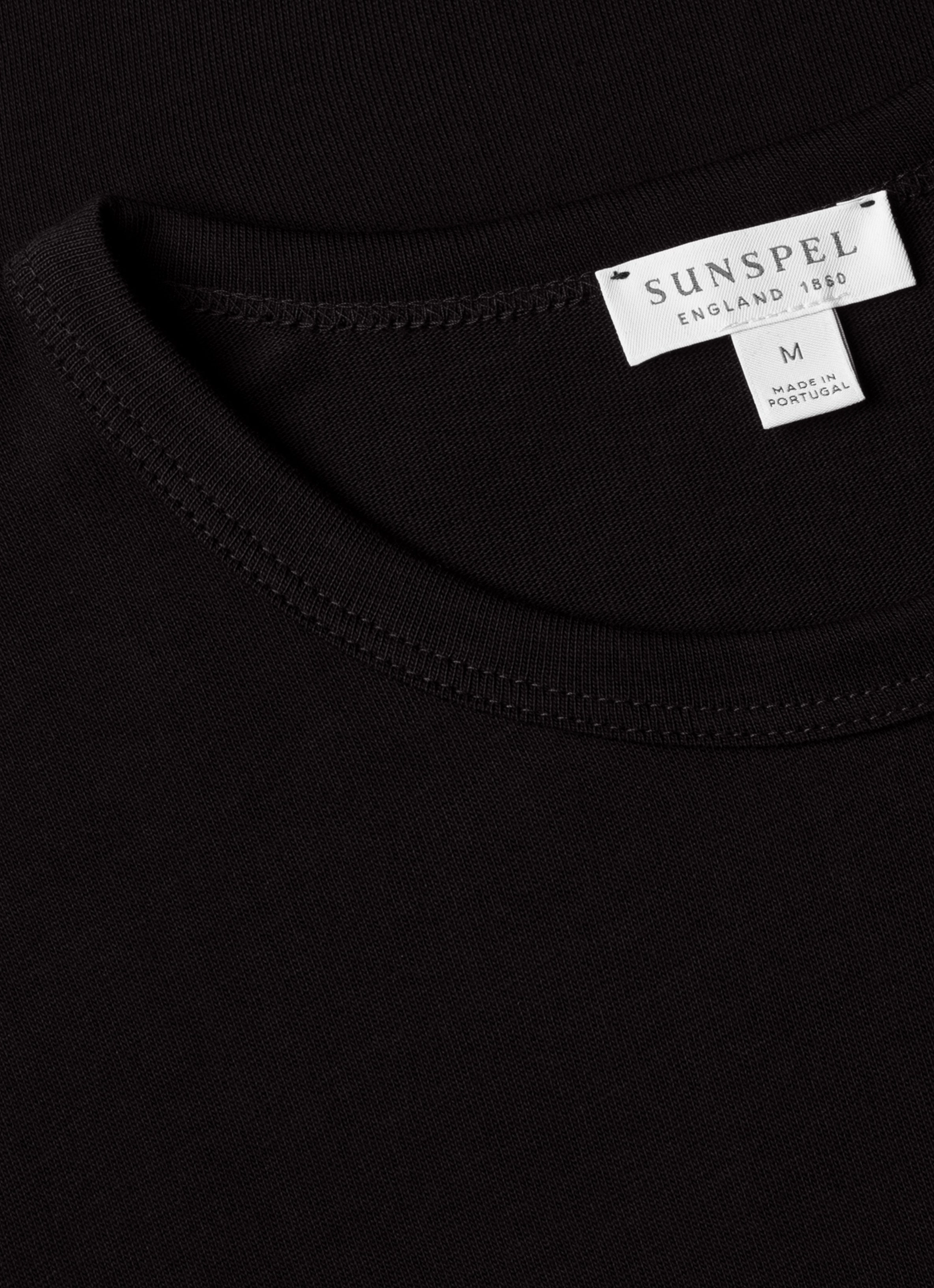 Cozy Layering Men's Single Jersey T-shirt in Black