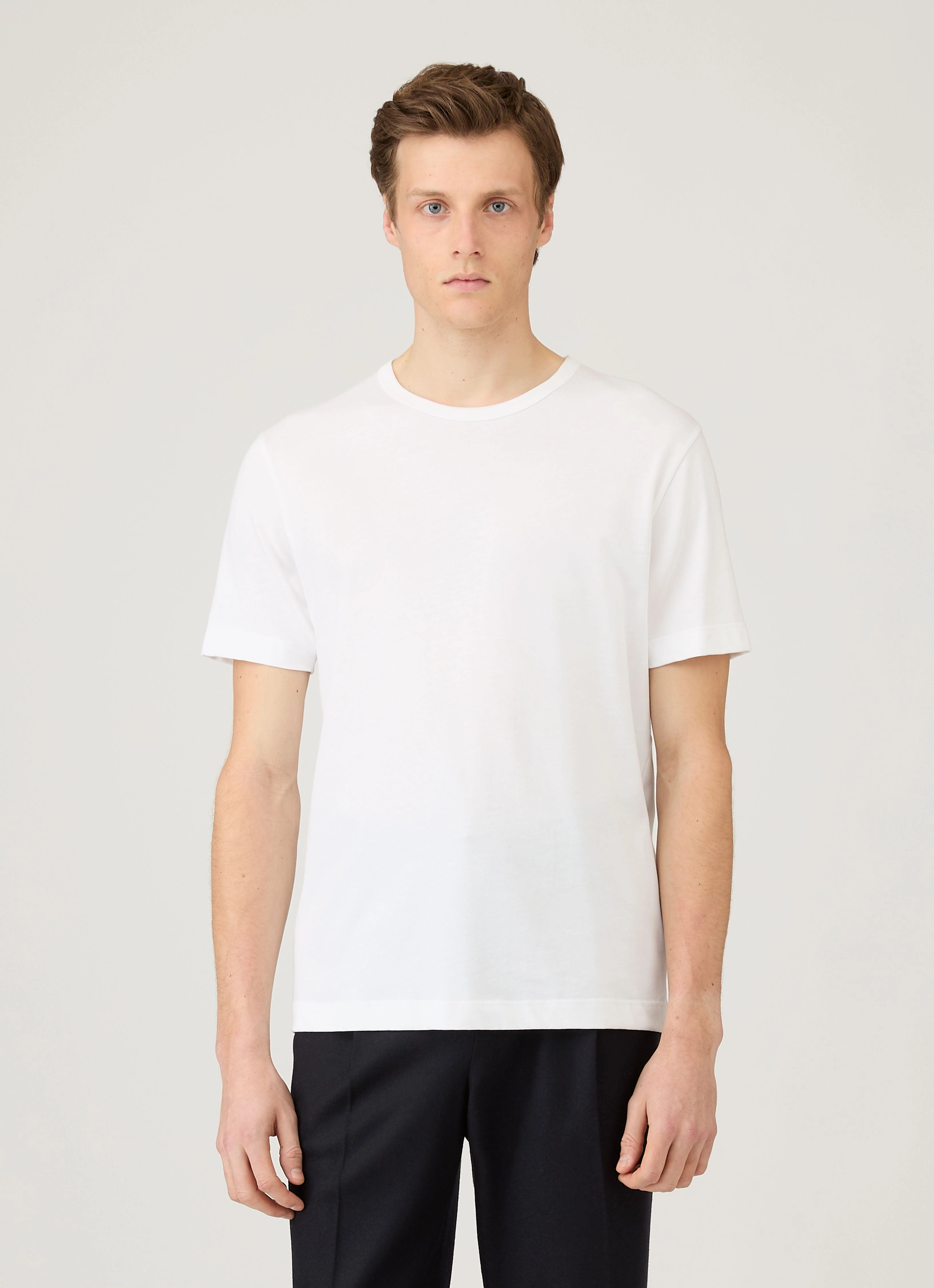 Essential Top Men's Single Jersey T-shirt in White