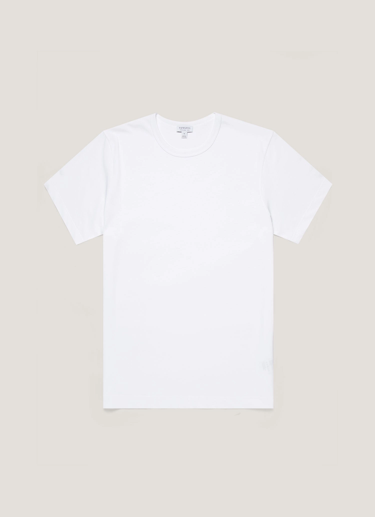 Men's Single Jersey T-shirt in White Sport Performance Design Chafe Free Armhole
