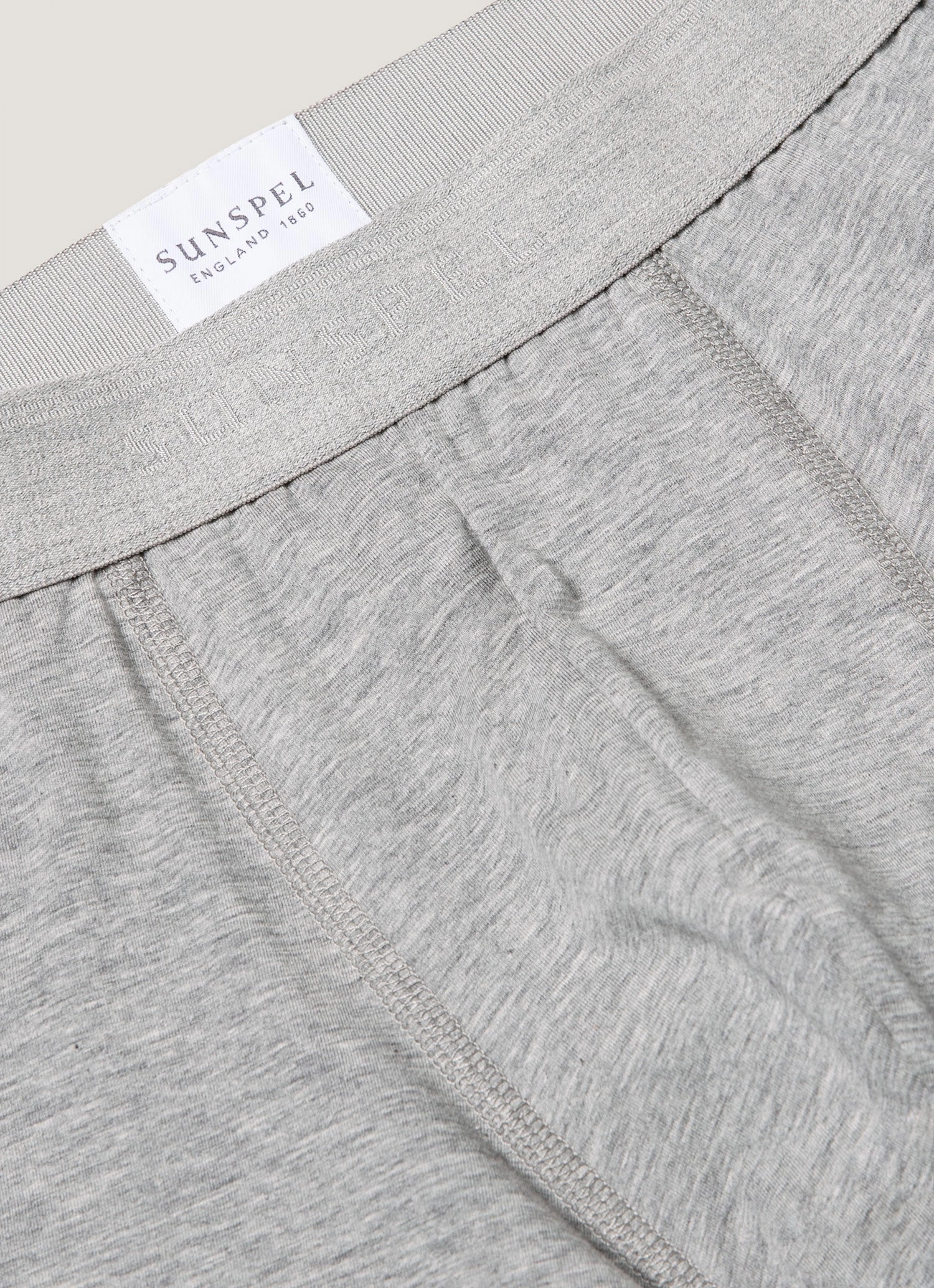 Men's Stretch Cotton Trunks 3-Pack in Grey Melange Odor-resistant Timeless Comfort Durable Colorfast Finish