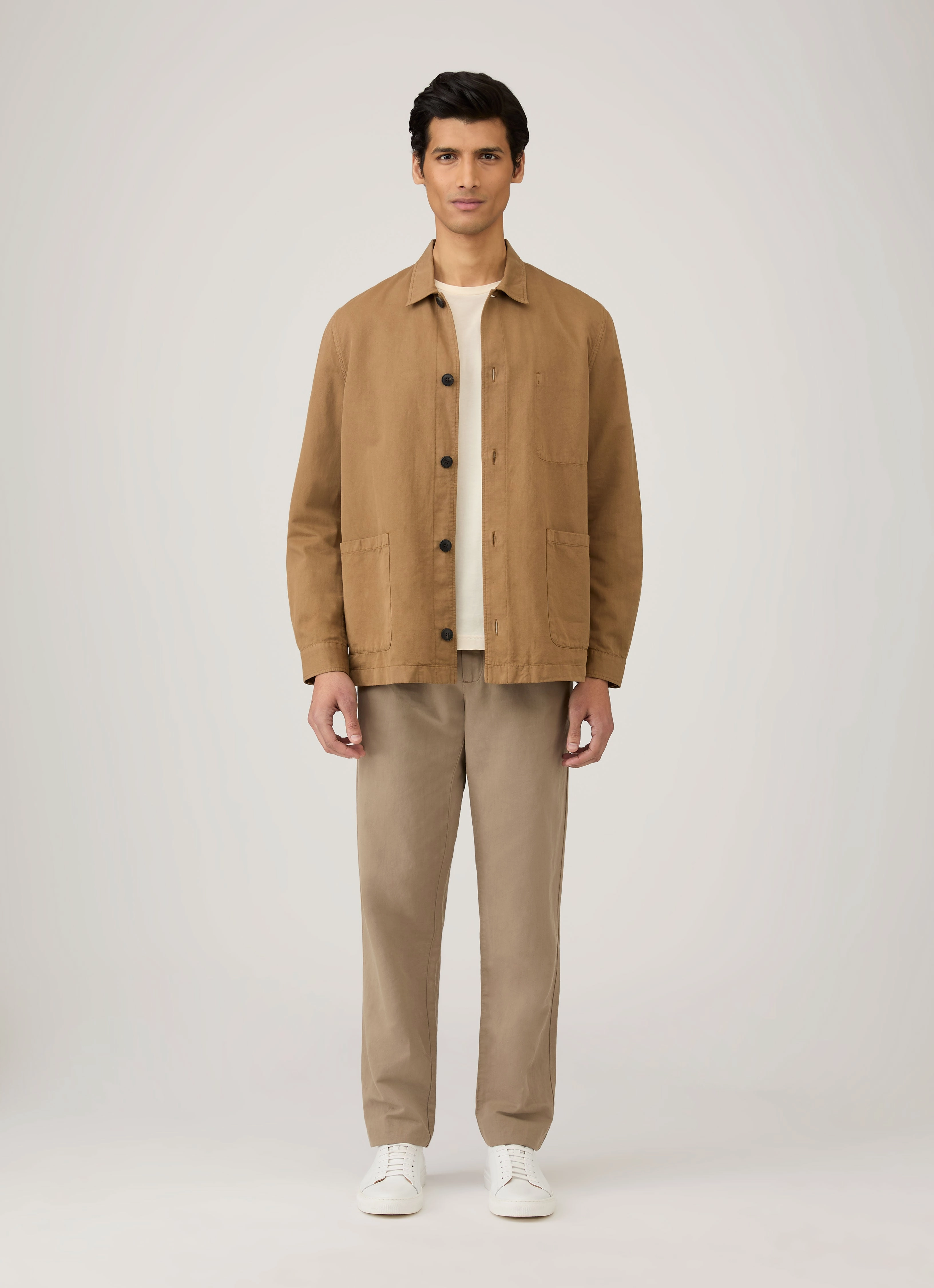 LayeringFriendly Cozy Waistband Men's Undyed Riviera T-shirt in Undyed