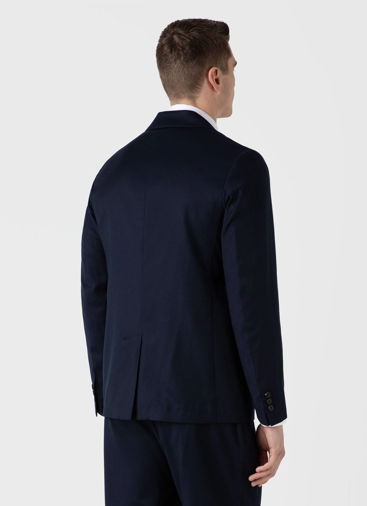 Altruism Men's Wool Flannel Blazer in Navy Melange