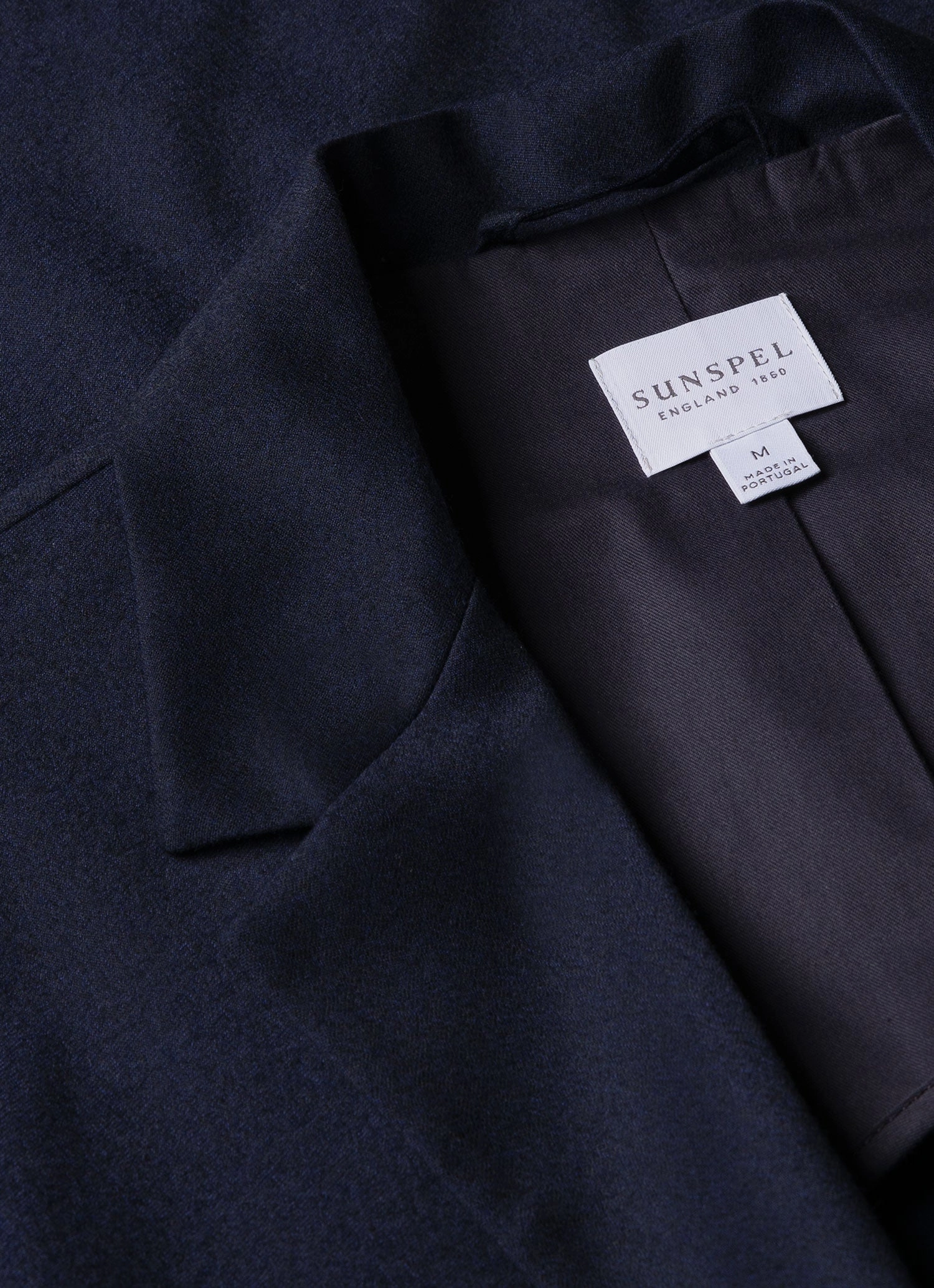 Men's Wool Flannel Blazer in Navy Melange Express