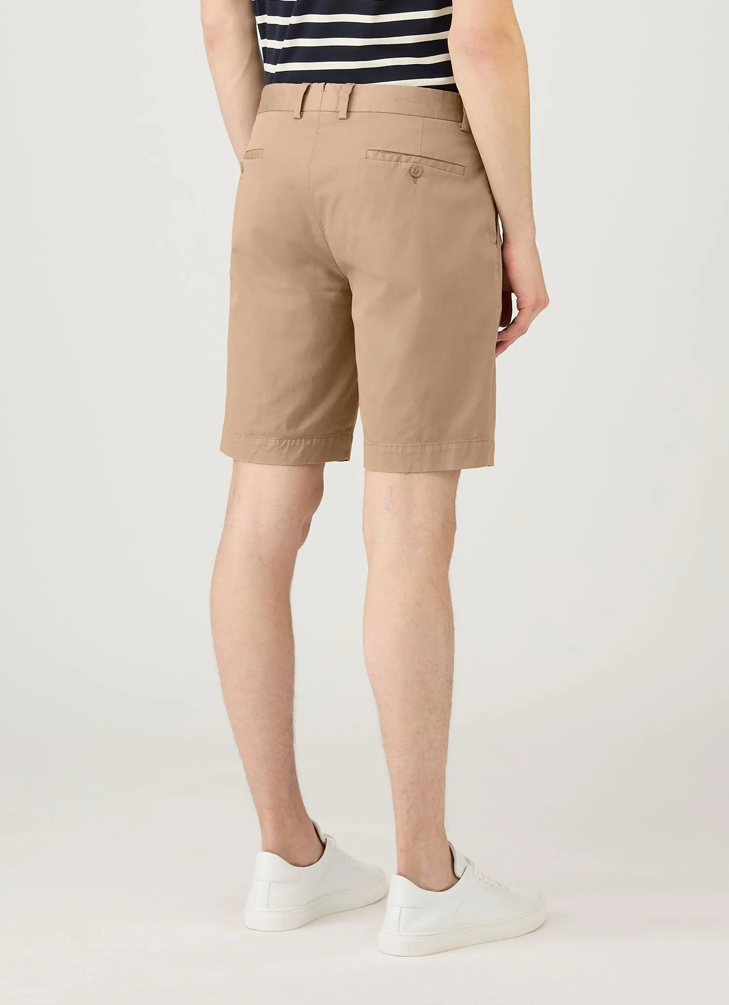 button fly Everyday Ready Men's Chino Shorts in Dark Stone