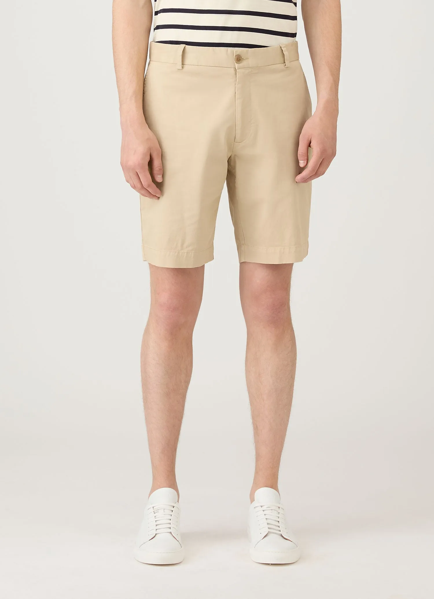 Men's Chino Shorts in Light Stone Comfy Design