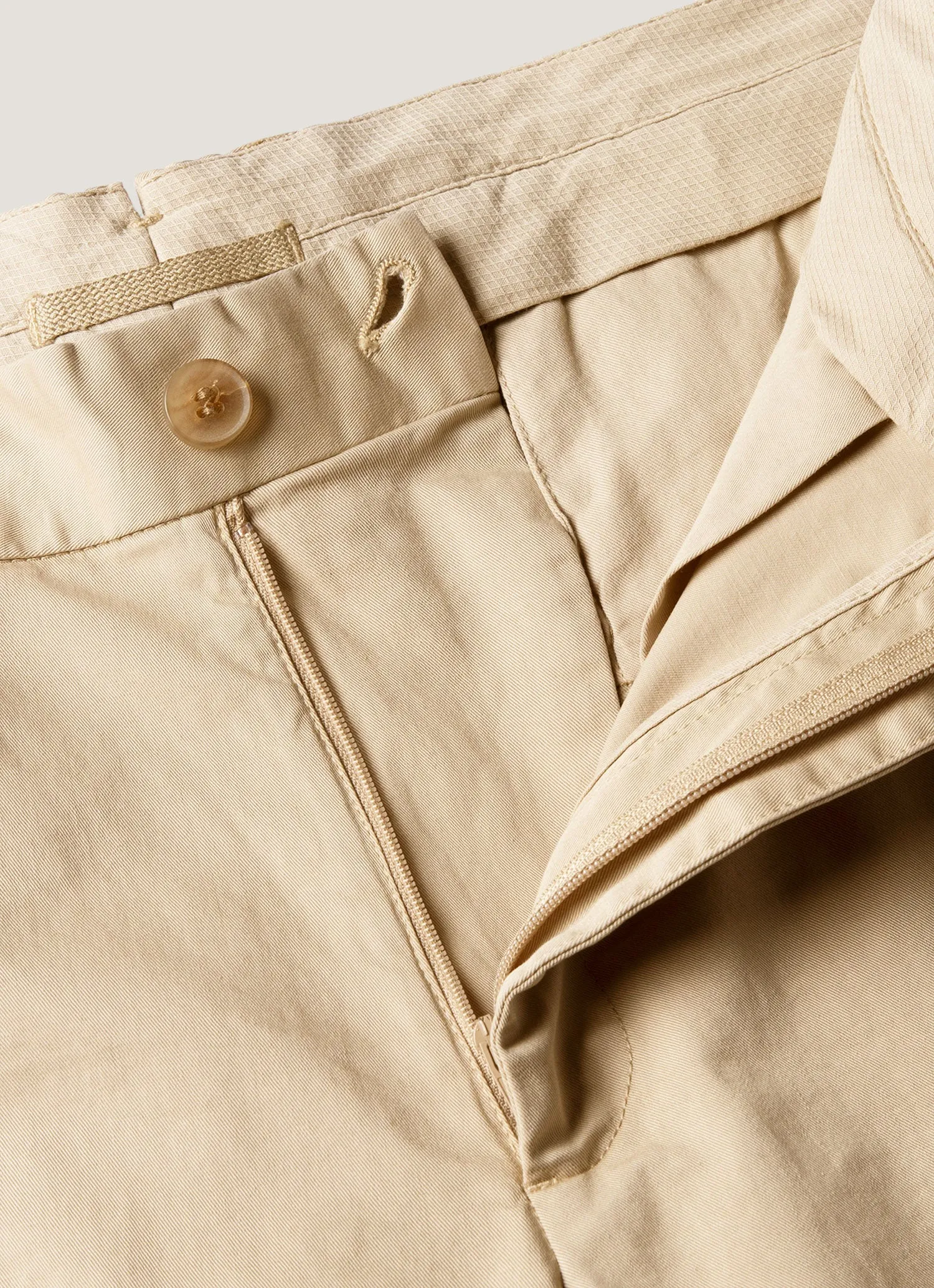 Men's Chino Shorts in Light Stone Plus Size Anti Chafe Seamless