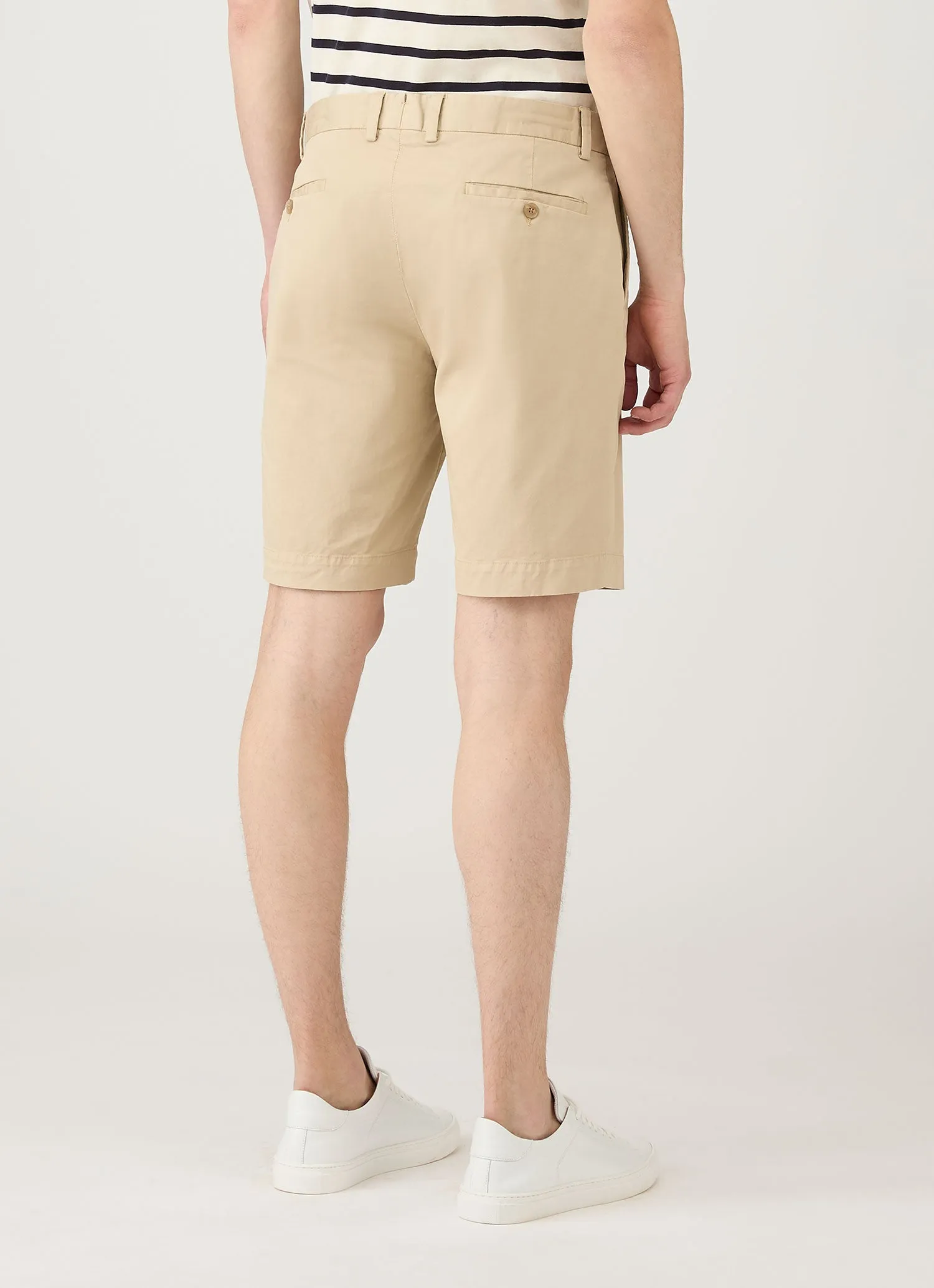 Streetwear Sporty Edge Men's Chino Shorts in Light Stone
