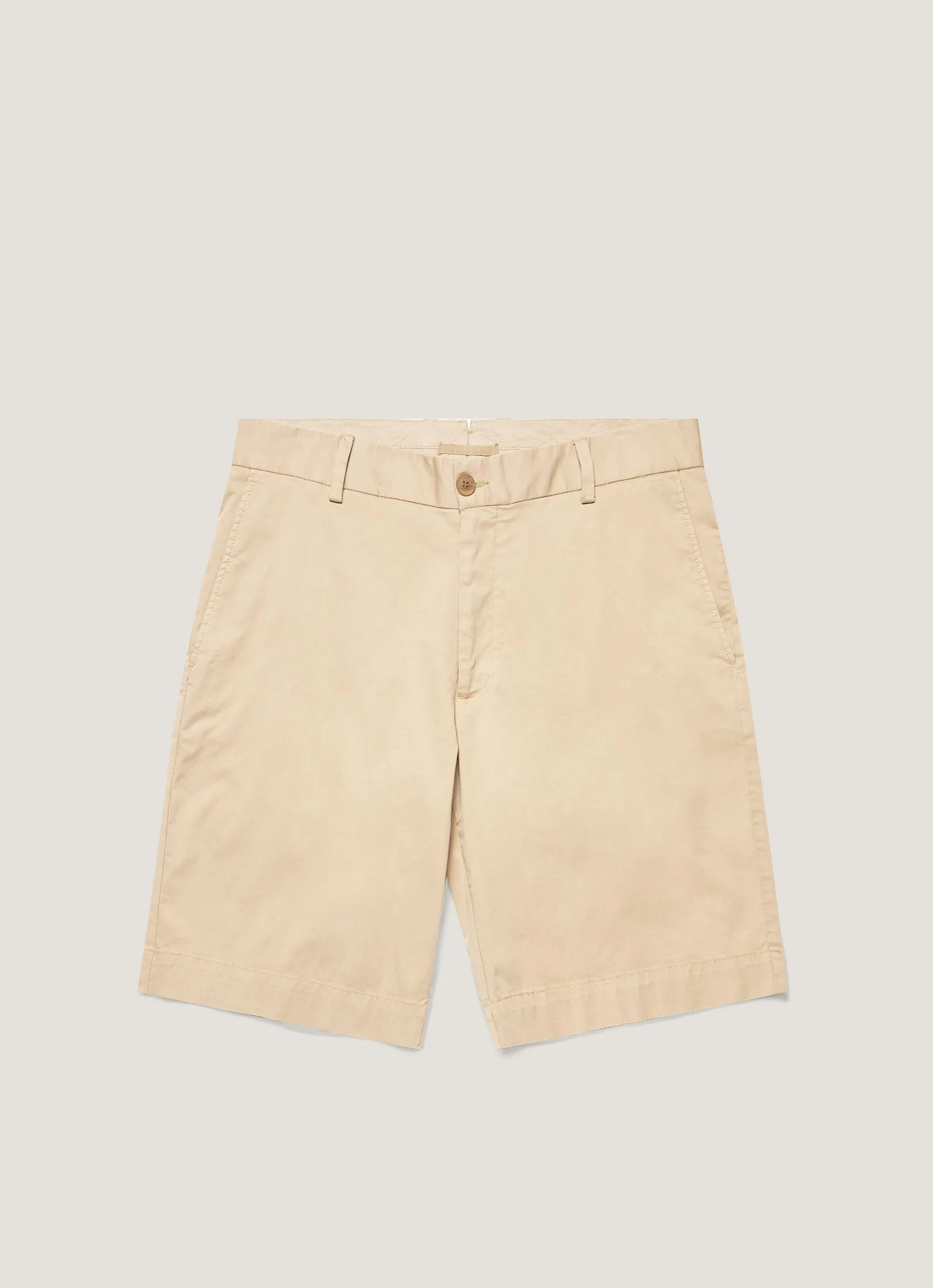 Men's Chino Shorts in Light Stone Comfy Vibes Slim Fit Design