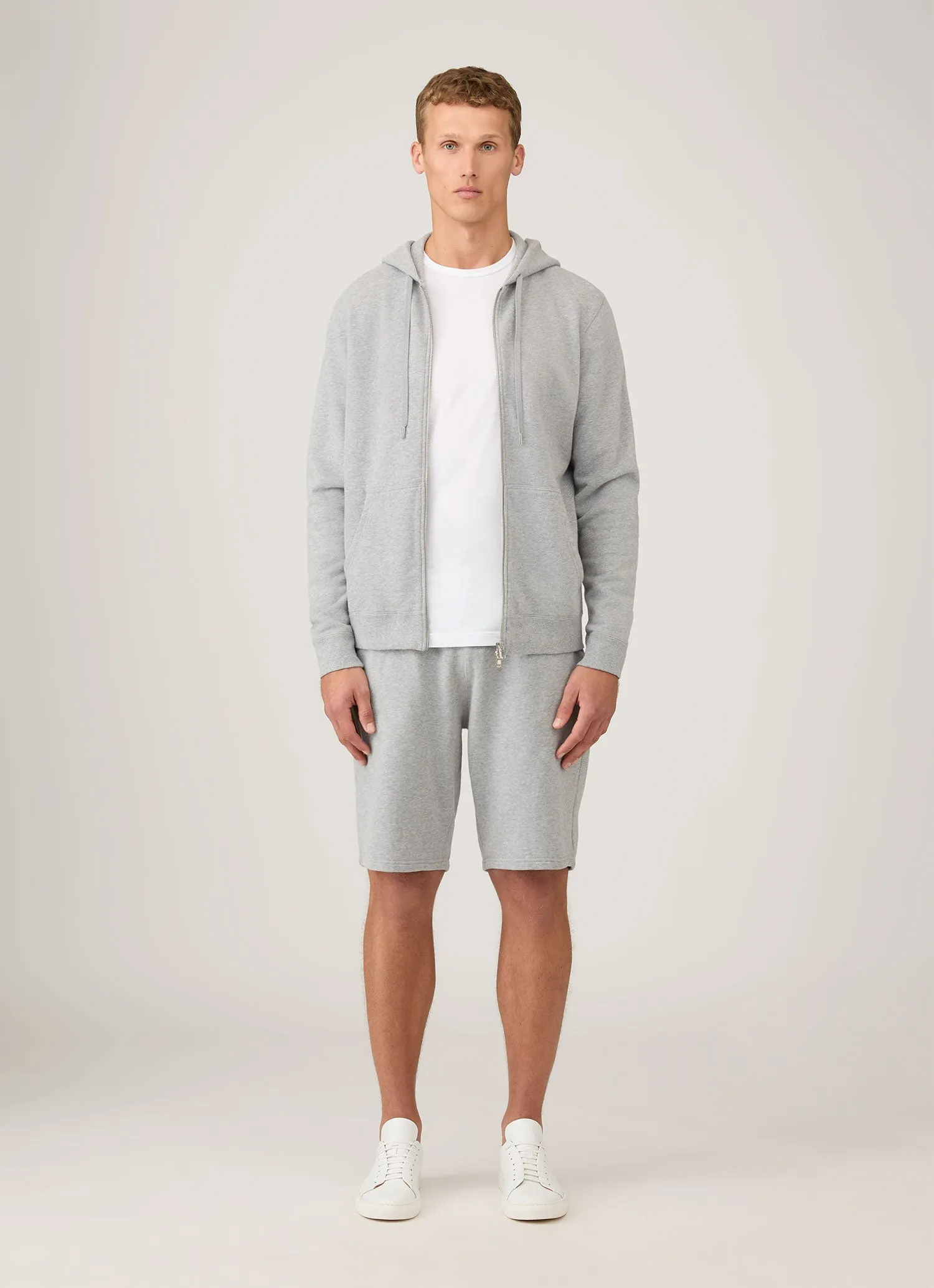 corduroy shorts Men's Loopback Shorts in Grey Melange