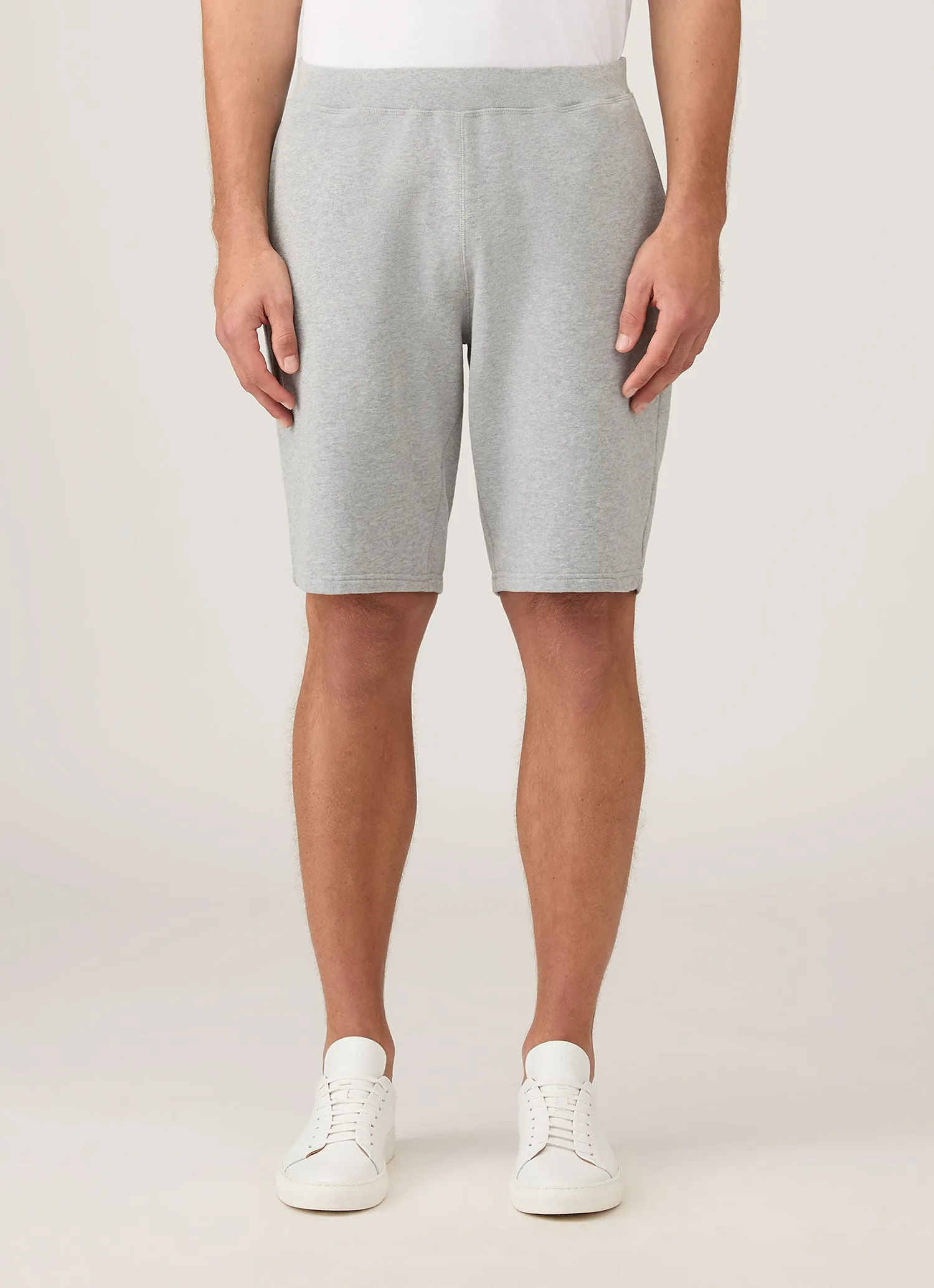 Men's Loopback Shorts in Grey Melange picnic wear