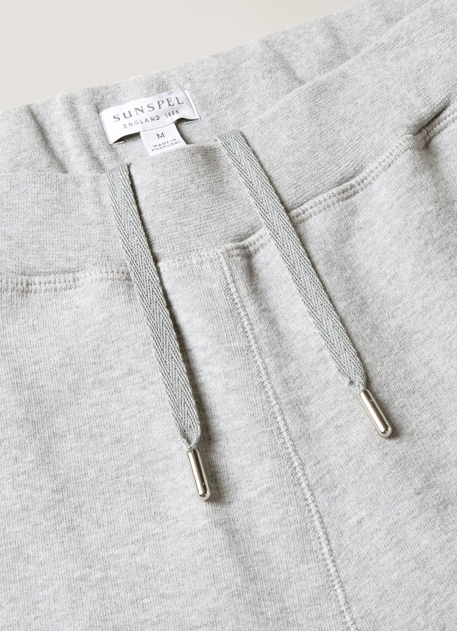 Functional Waist Men's Loopback Shorts in Grey Melange