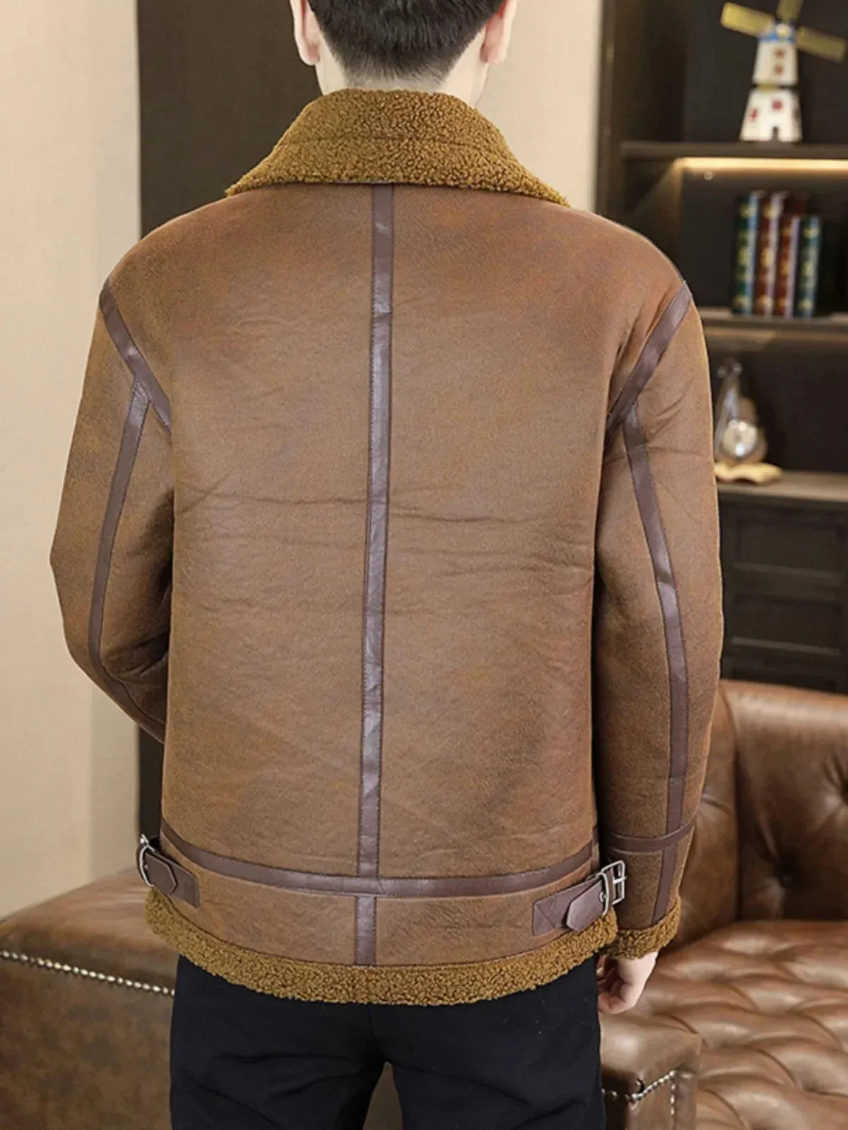 Men's New High Quality  Winter Men New Faux Lamb Fur Coats Men'S Korean Thick Warm Casual Jacket