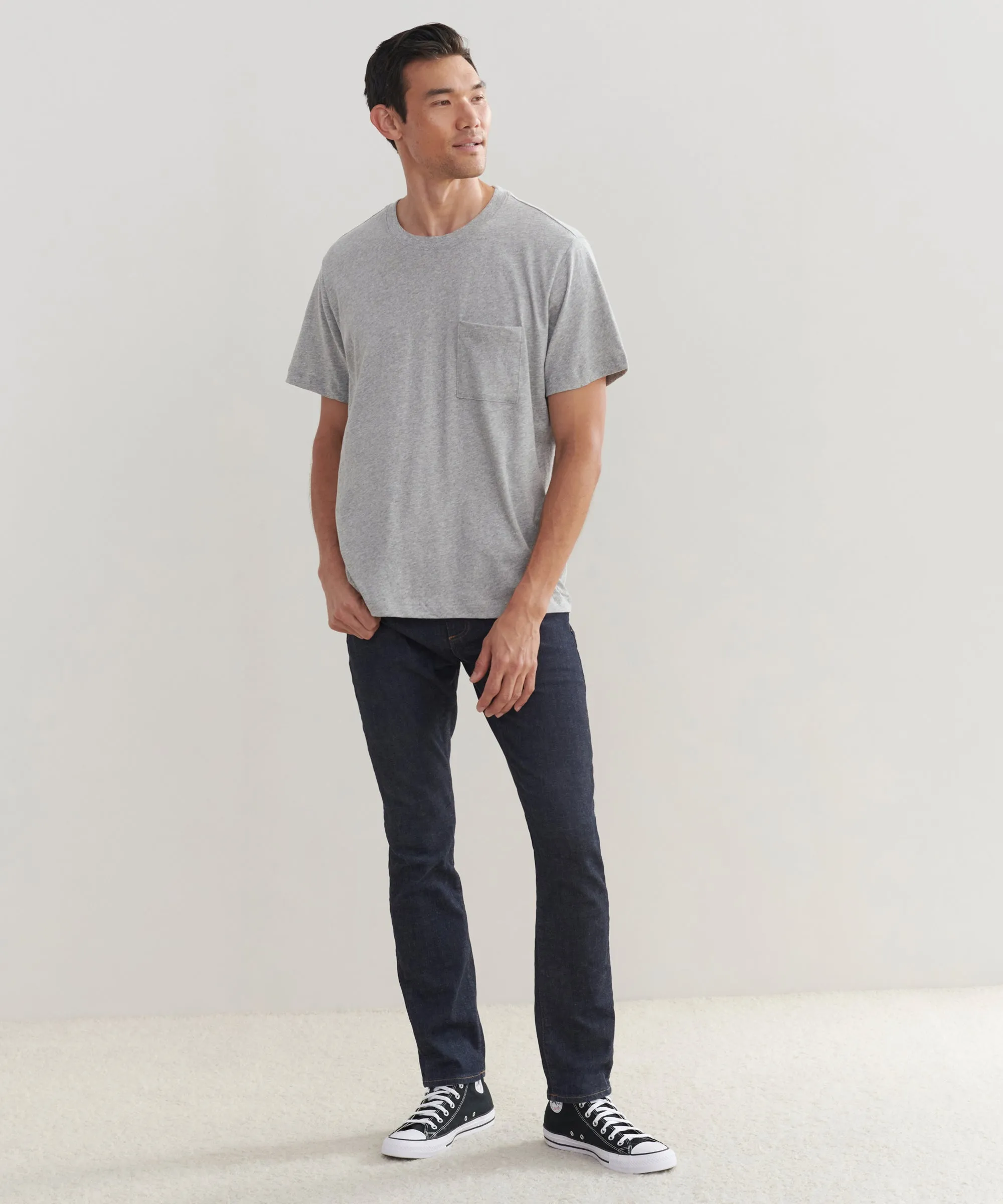 EthicallySourced Relaxed Design Men's Vintage Pocket Tee