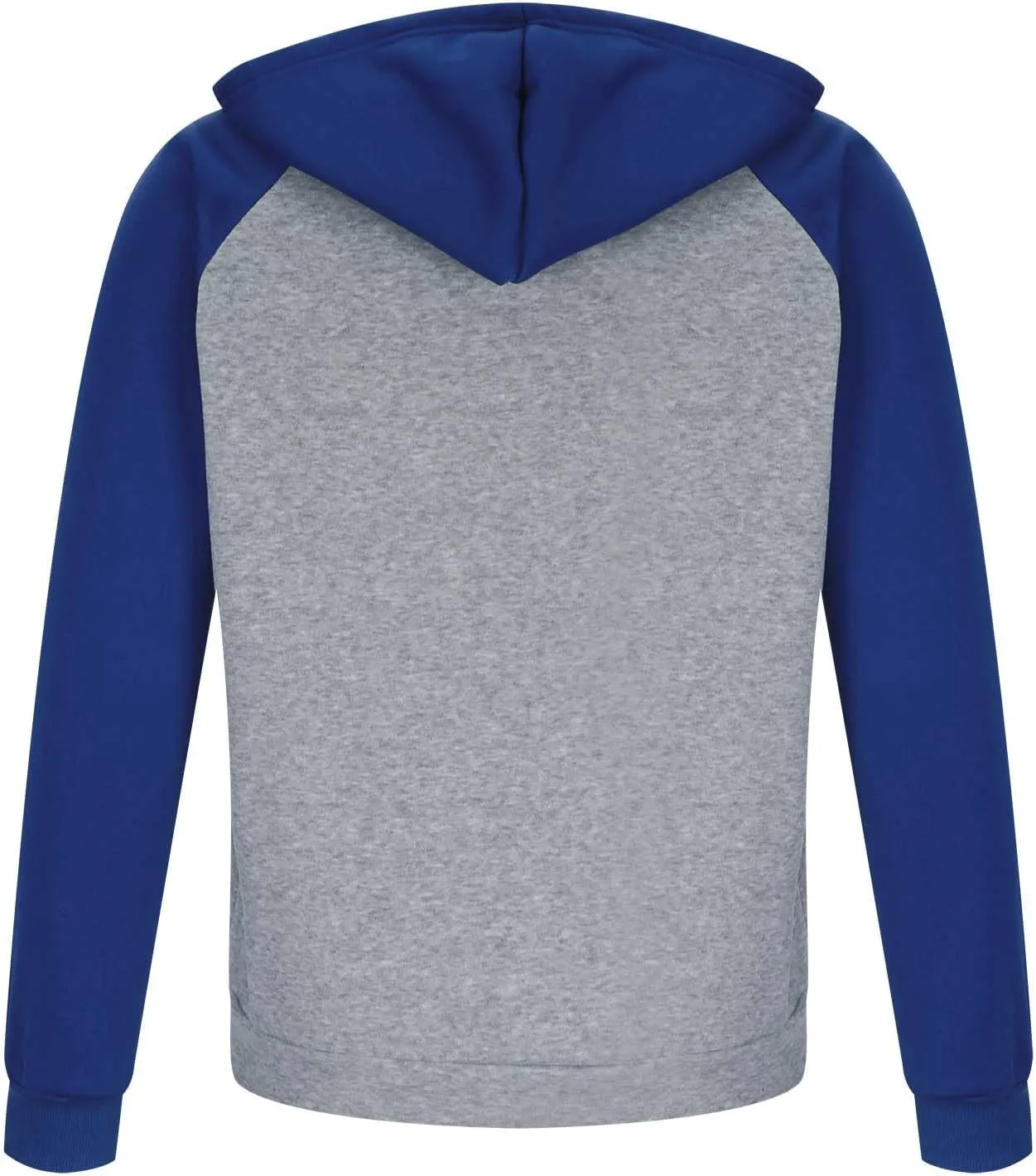 Men's Zippered Colorblock Hooded Sweatshirt Jacket Long Sleeve Drawstring Raglan Coat Casual Jacket with Pockets