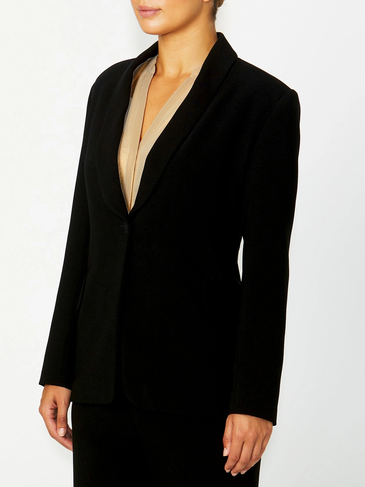 Quinn Black Blazer Stylish Protection