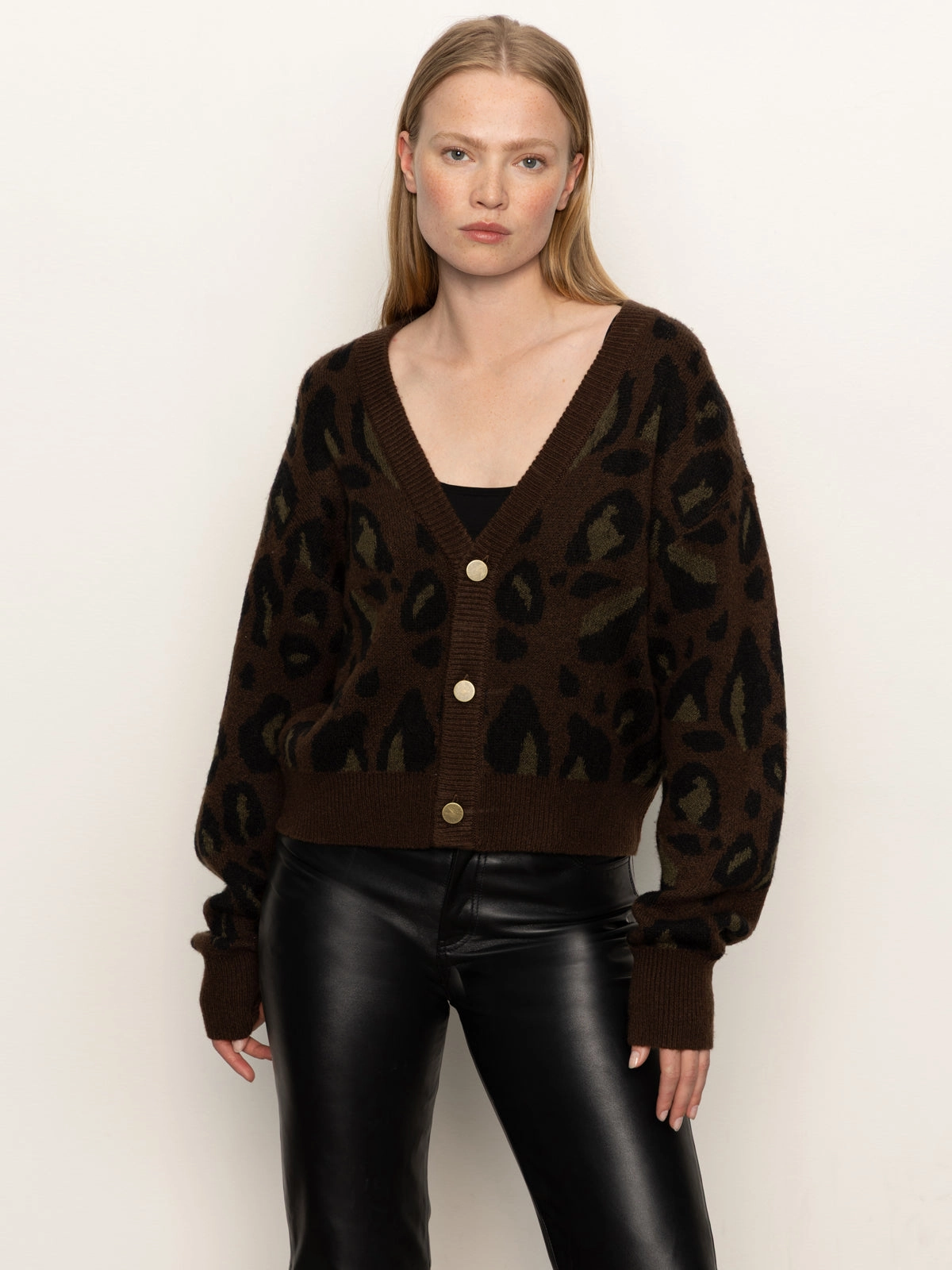 Shrink Resistant Treatment Meow Cardi Kitty Camo