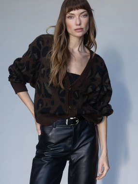 Meow Cardi Kitty Camo TemperatureRegulatingTechnology Soft Ribbed Texture Meow Cardi Kitty Camo