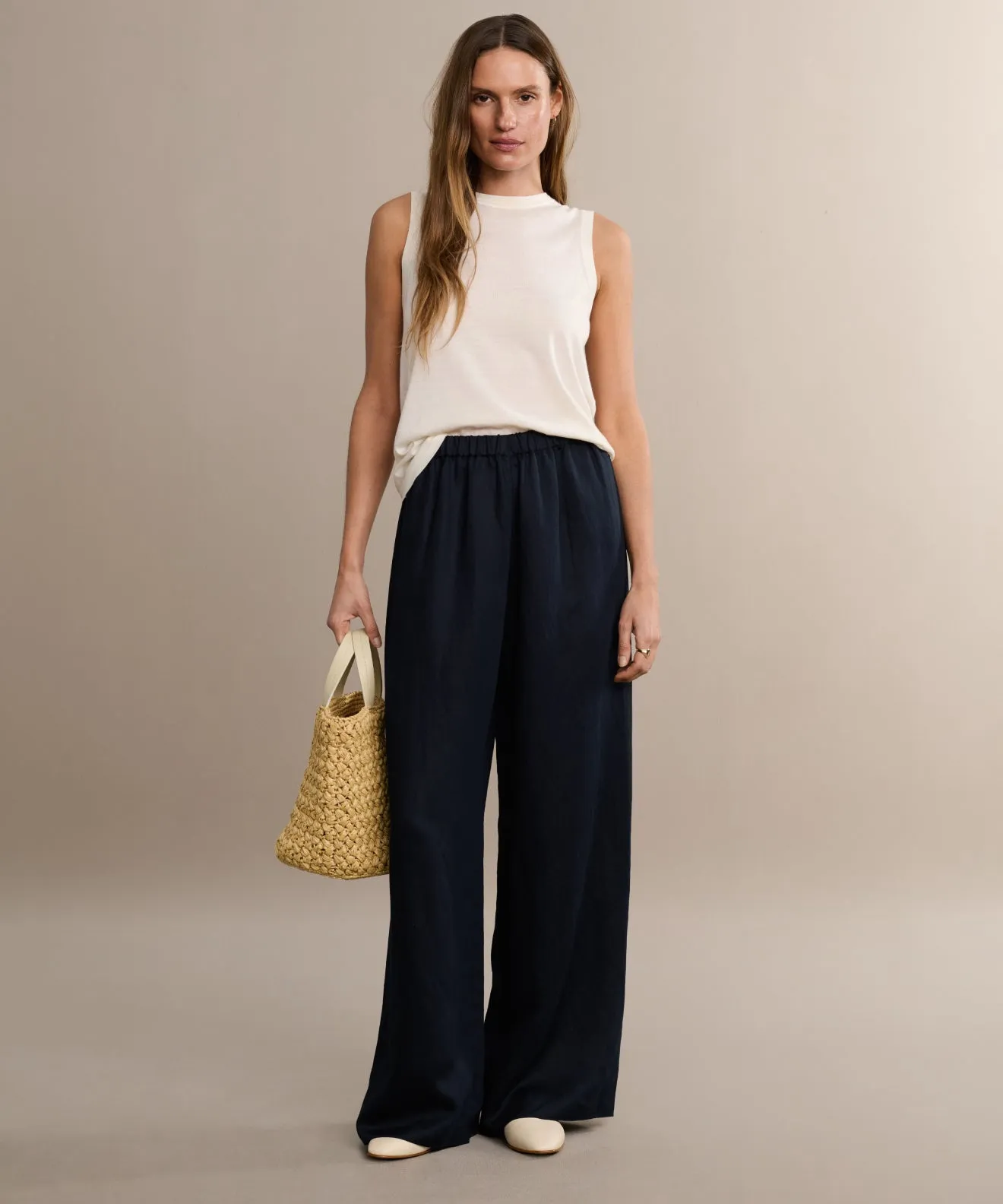 Mesh Lining Merino Tank