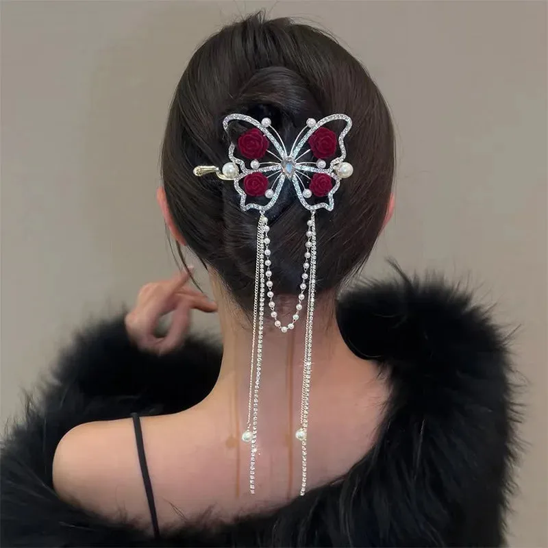 Metal Butterfly Hair Clip For Women