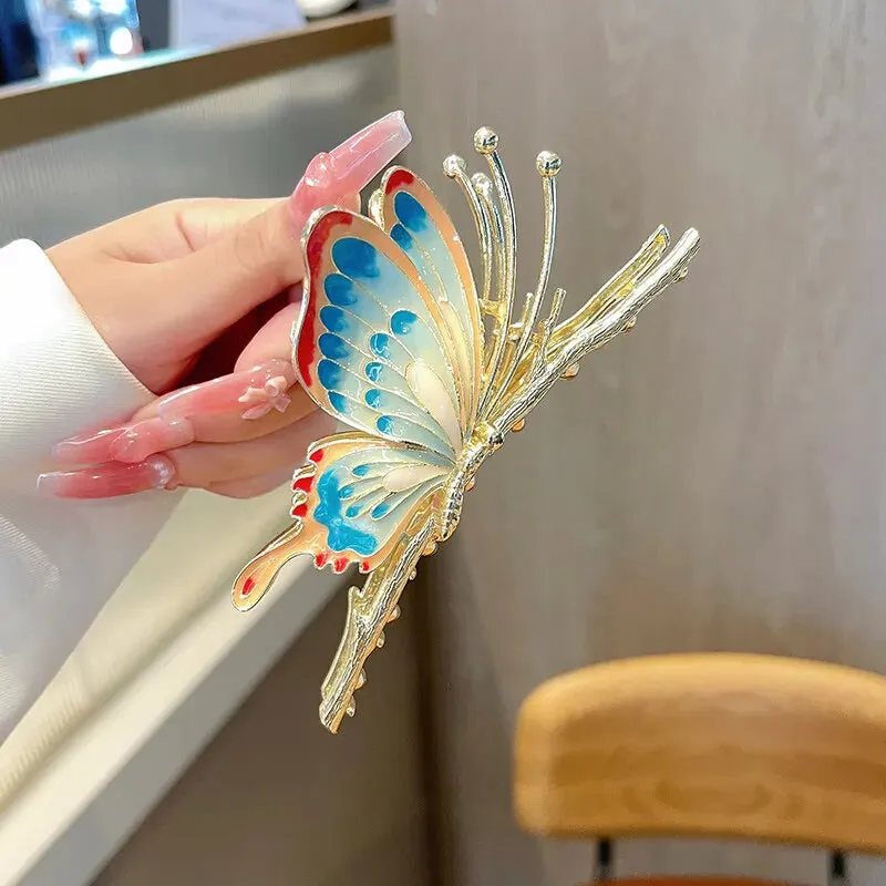 Metal Butterfly Hair Clip For Women
