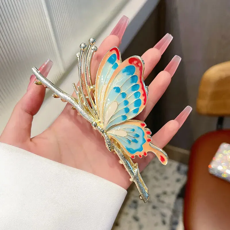 Metal Butterfly Hair Clip For Women