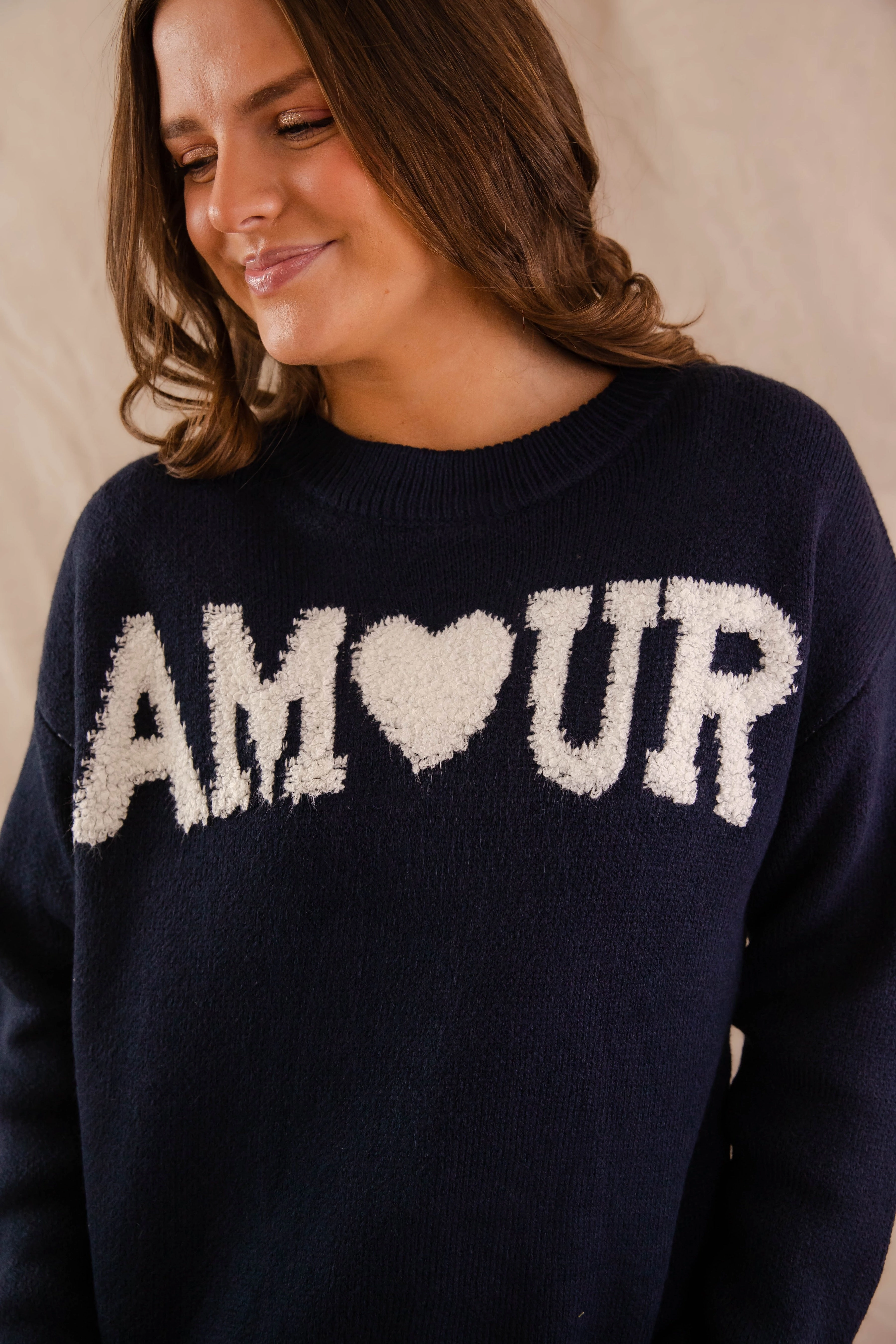 Mi Amour Sweater ZeroWaste Construction DoubleNeedle Stitching