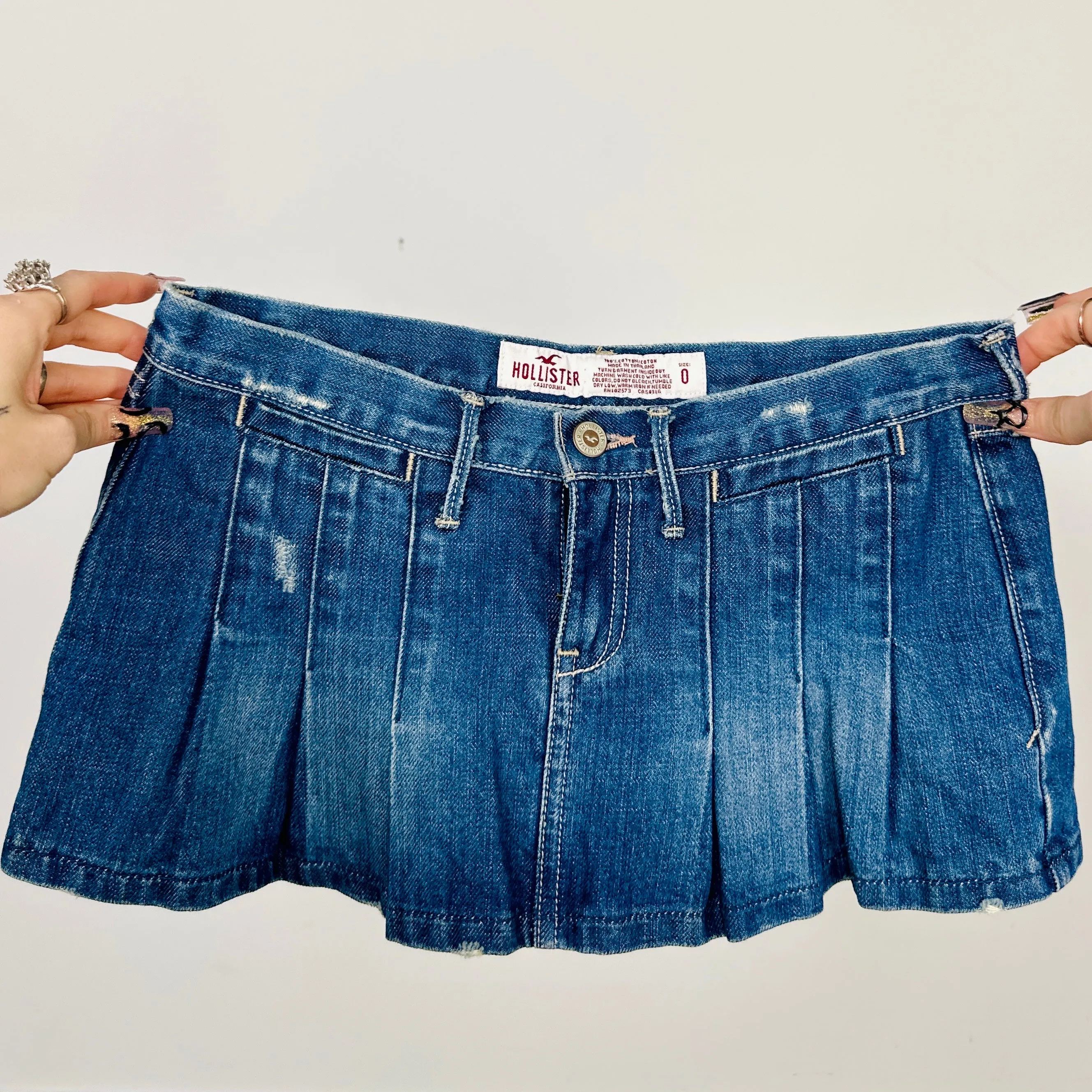 Micro Mini Denim Skirt (XS)