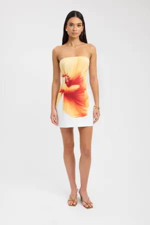 Mila Strapless Mini Dress Coveted Piece Dual Tones knee-length Mila Strapless Mini Dress