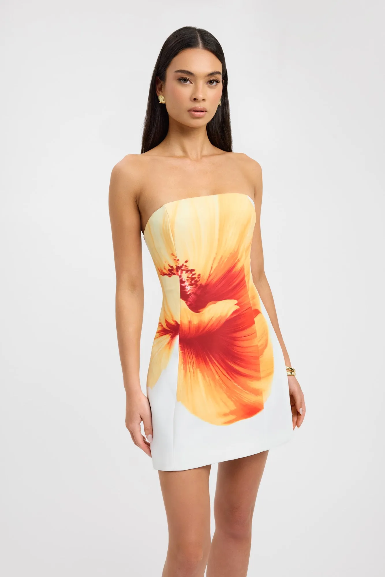Mila Strapless Mini Dress Quick Look Trendy Silhouette