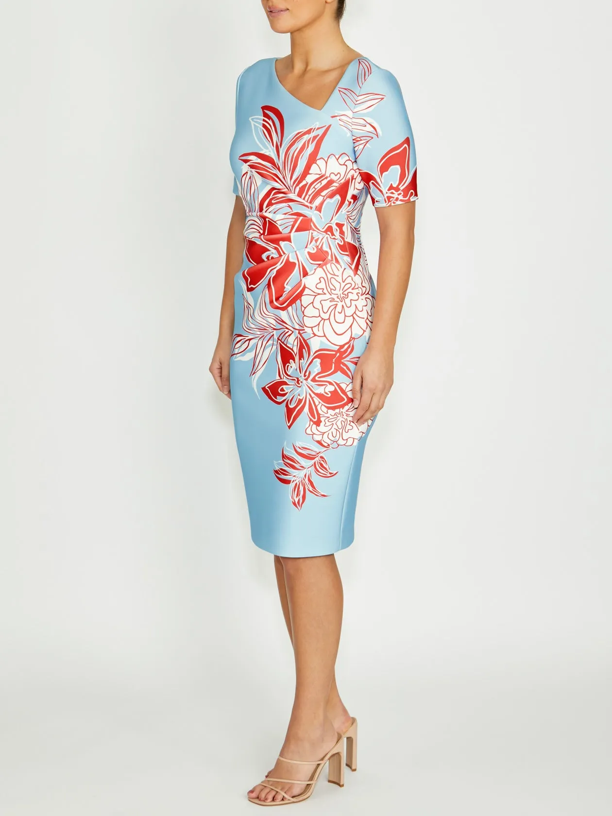 Polished Mood Minimal Aesthetic Milena Vermilion Sky Dress