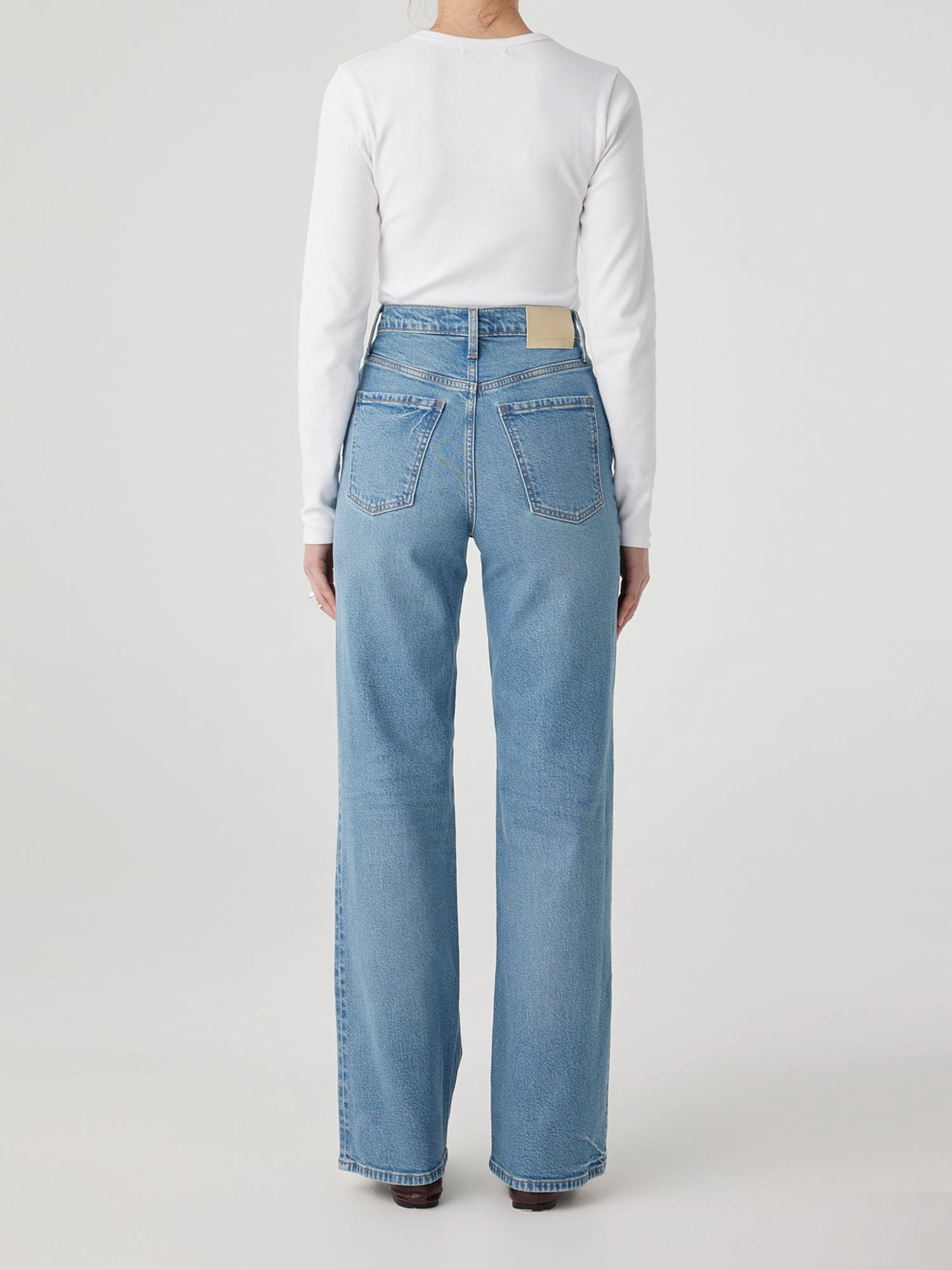 Milla Jean Long 90s Blue Earthy Modern Minimalist Office Wear Vintage Lover Smooth Bold