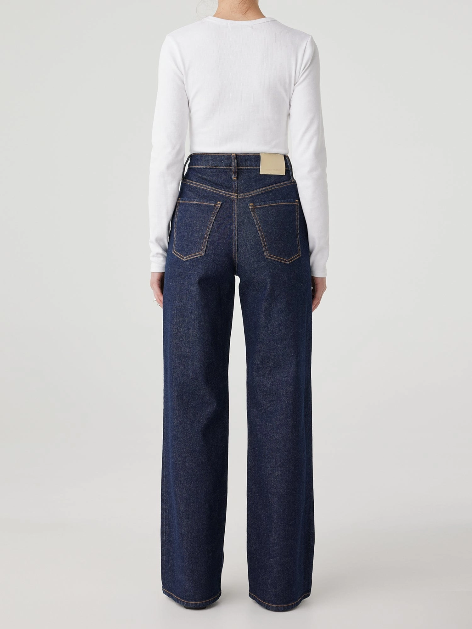 Flat Lock Stitching Milla Jean Long Pure Indigo