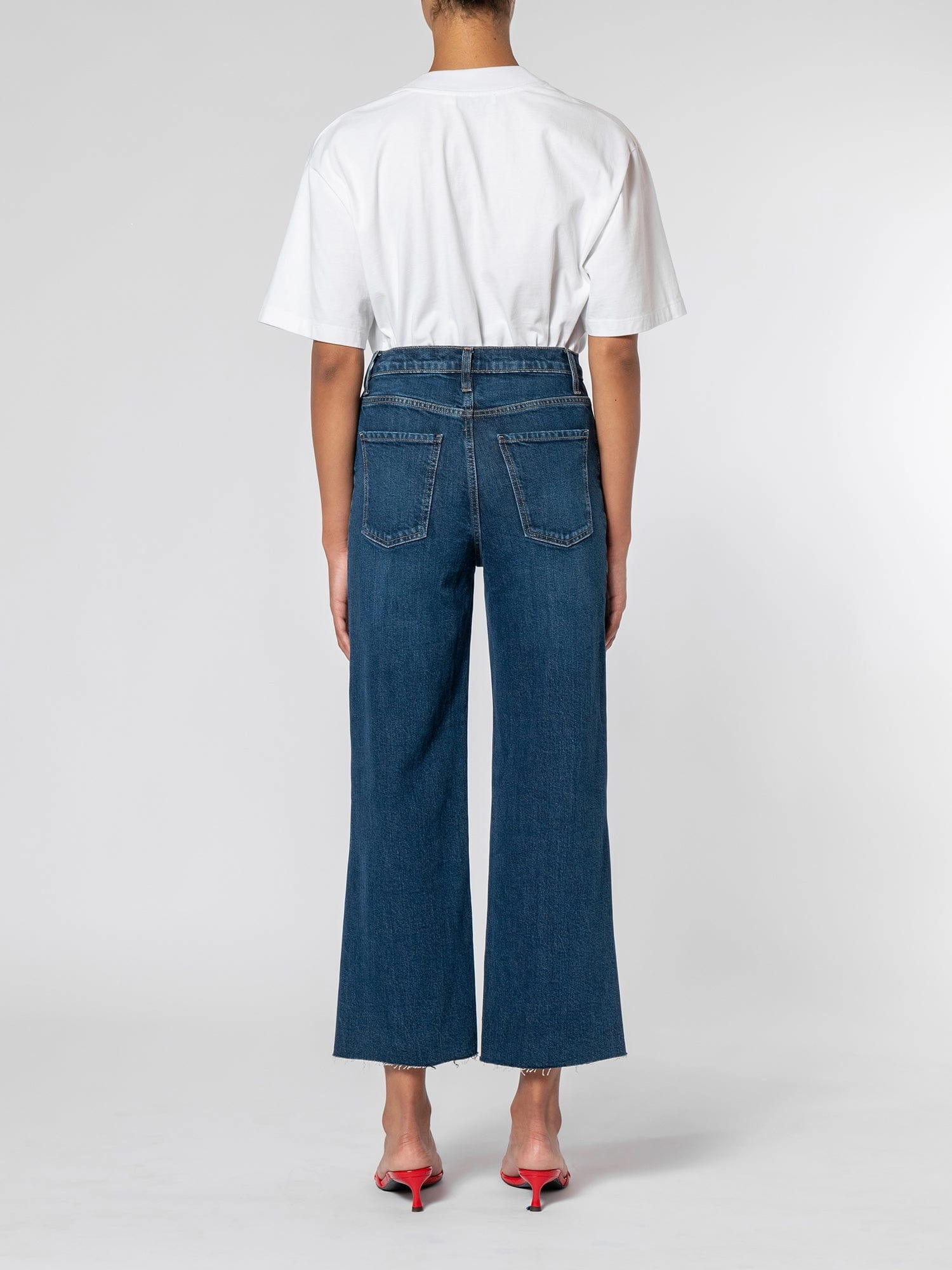 Milla Jean Steely Blue Mid Rise Structure