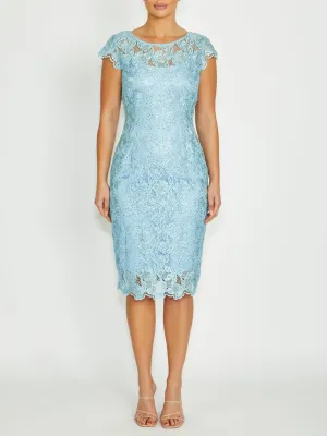 Art-Gallery Layering Fit Millicent Silver Mint Dress