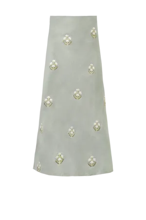 Mina Skirt-Mint & Ivory by RosewaterHouse
